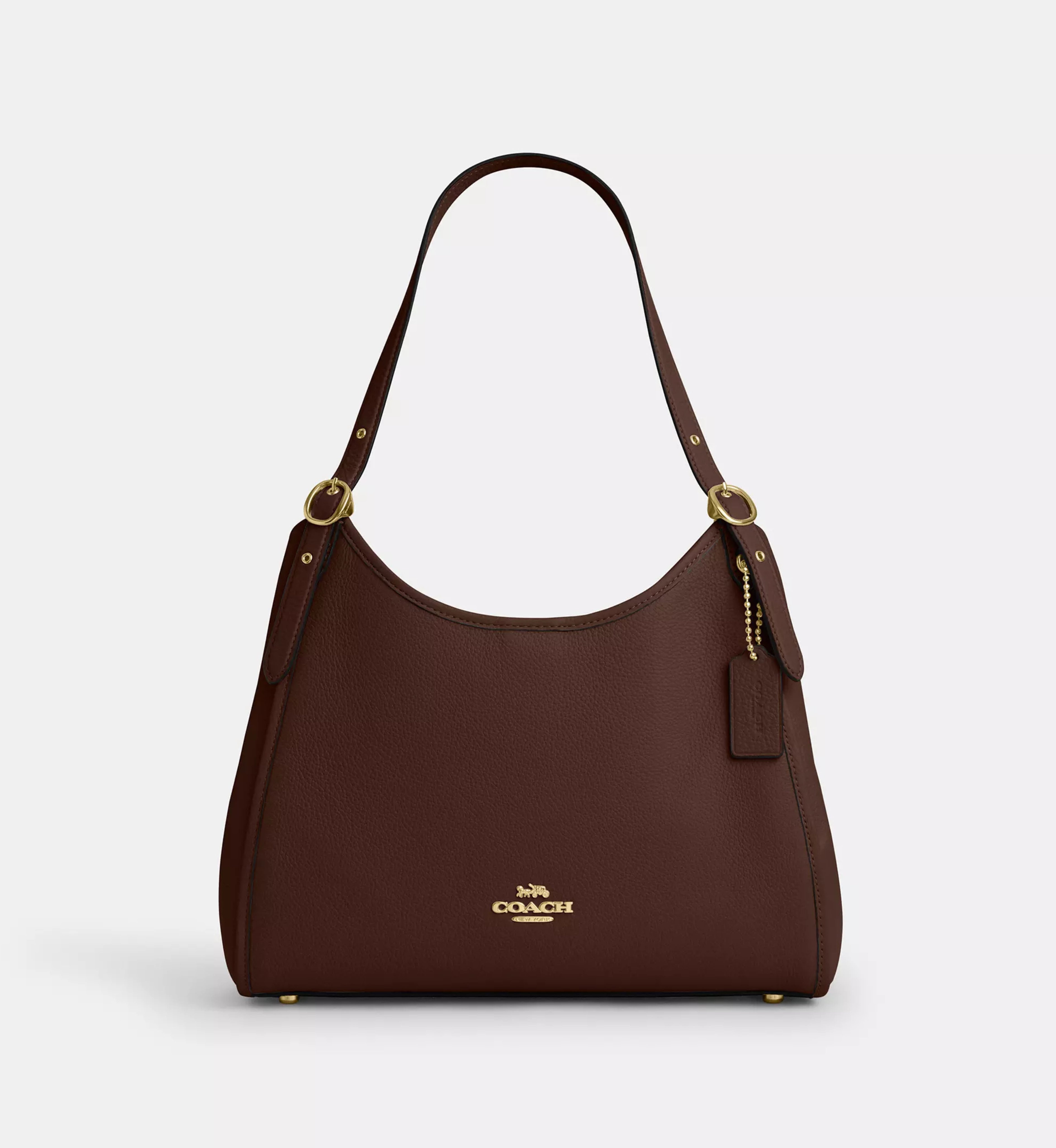 Coach Erin Shoulder Bag 'Pebbled Leather Gold Maple'
