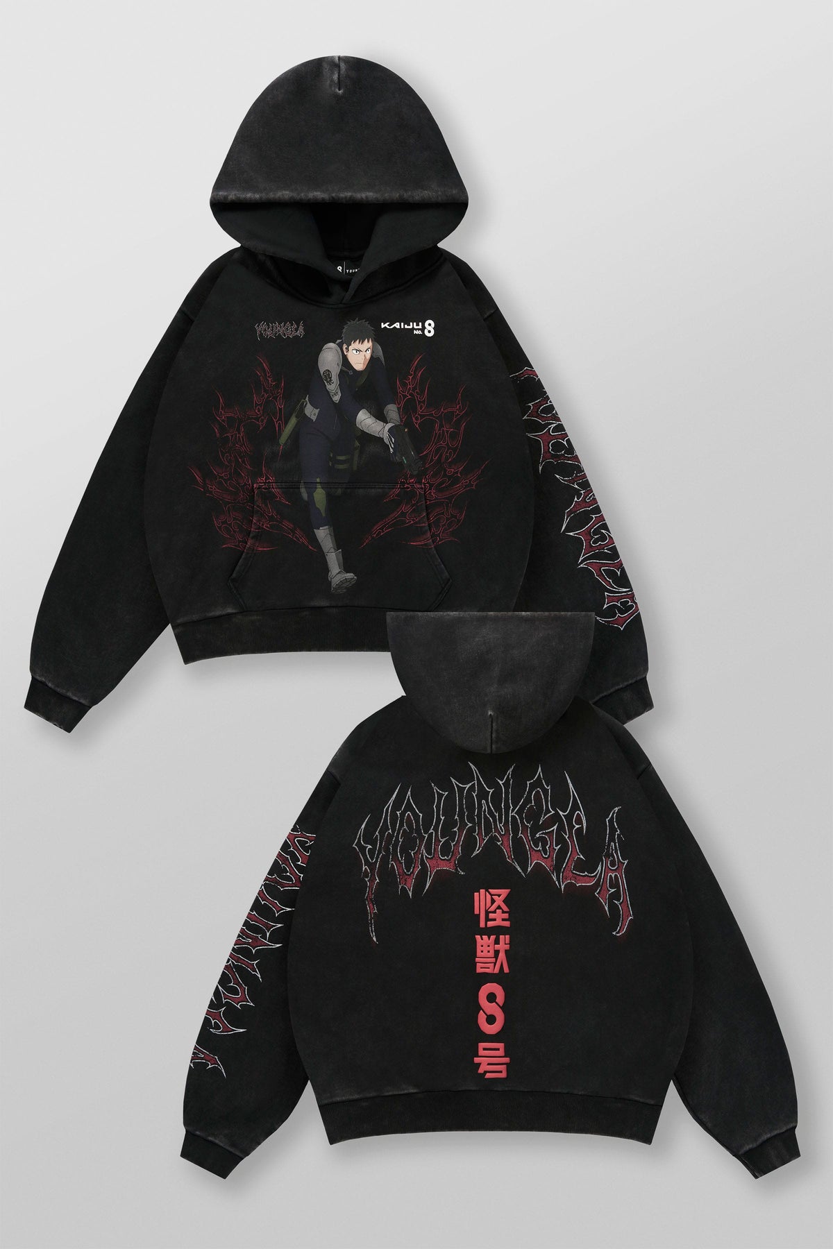YoungLA 5015 - Kaiju No. 8 Graphic Hoodies 'Defense Force'