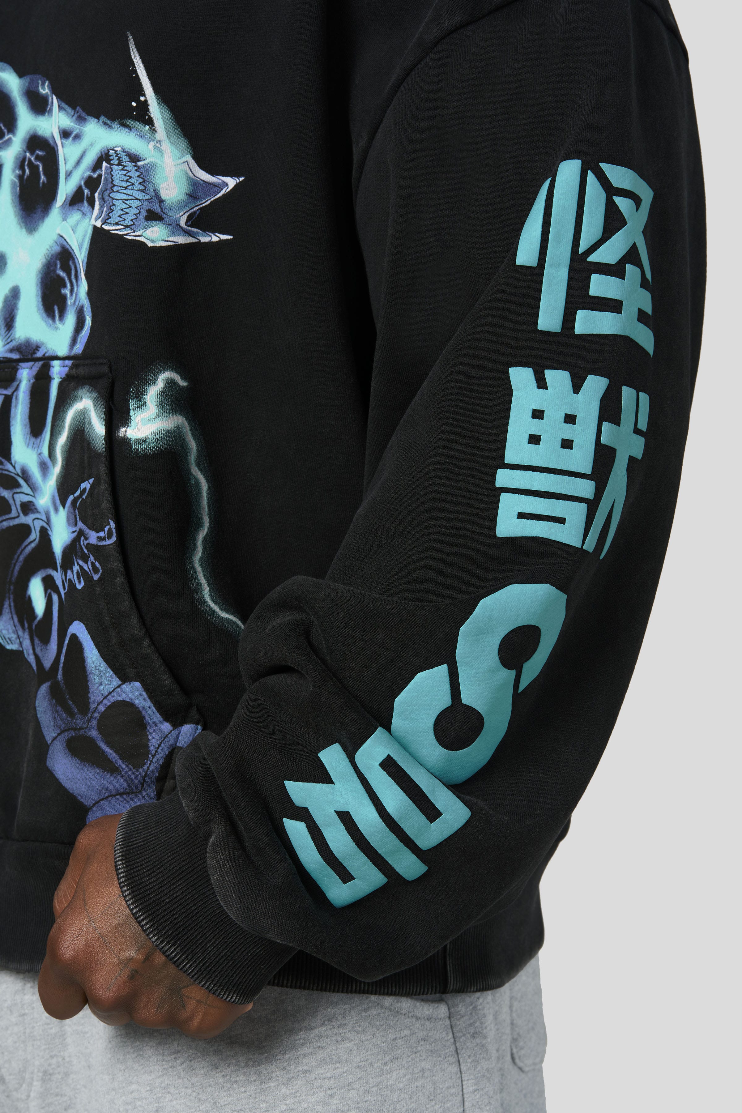 YoungLA 5015 - Kaiju No. 8 Graphic Hoodies 'Kaiju Armor'