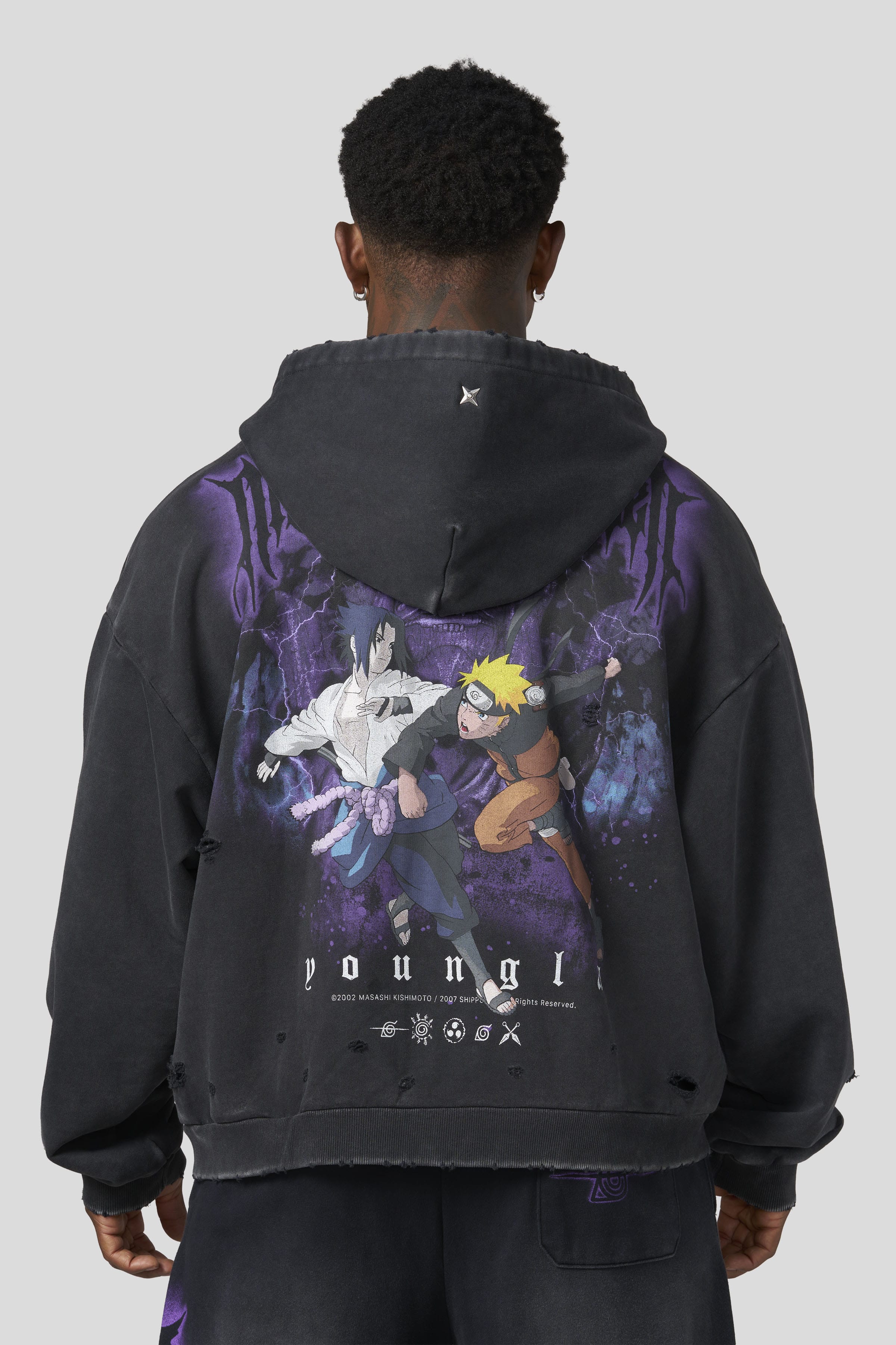 YoungLa 5086 - Naruto Zip-Up Hoodies 'Battle'