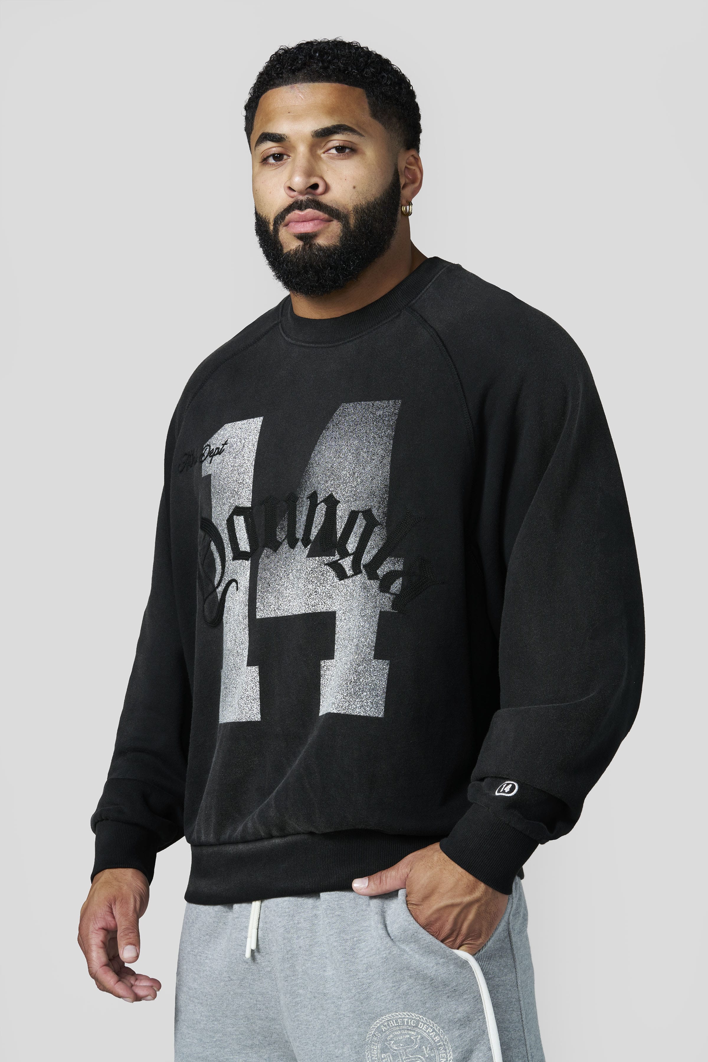 YoungLA 5131 - Golden Era Crewnecks 'Black Wash'