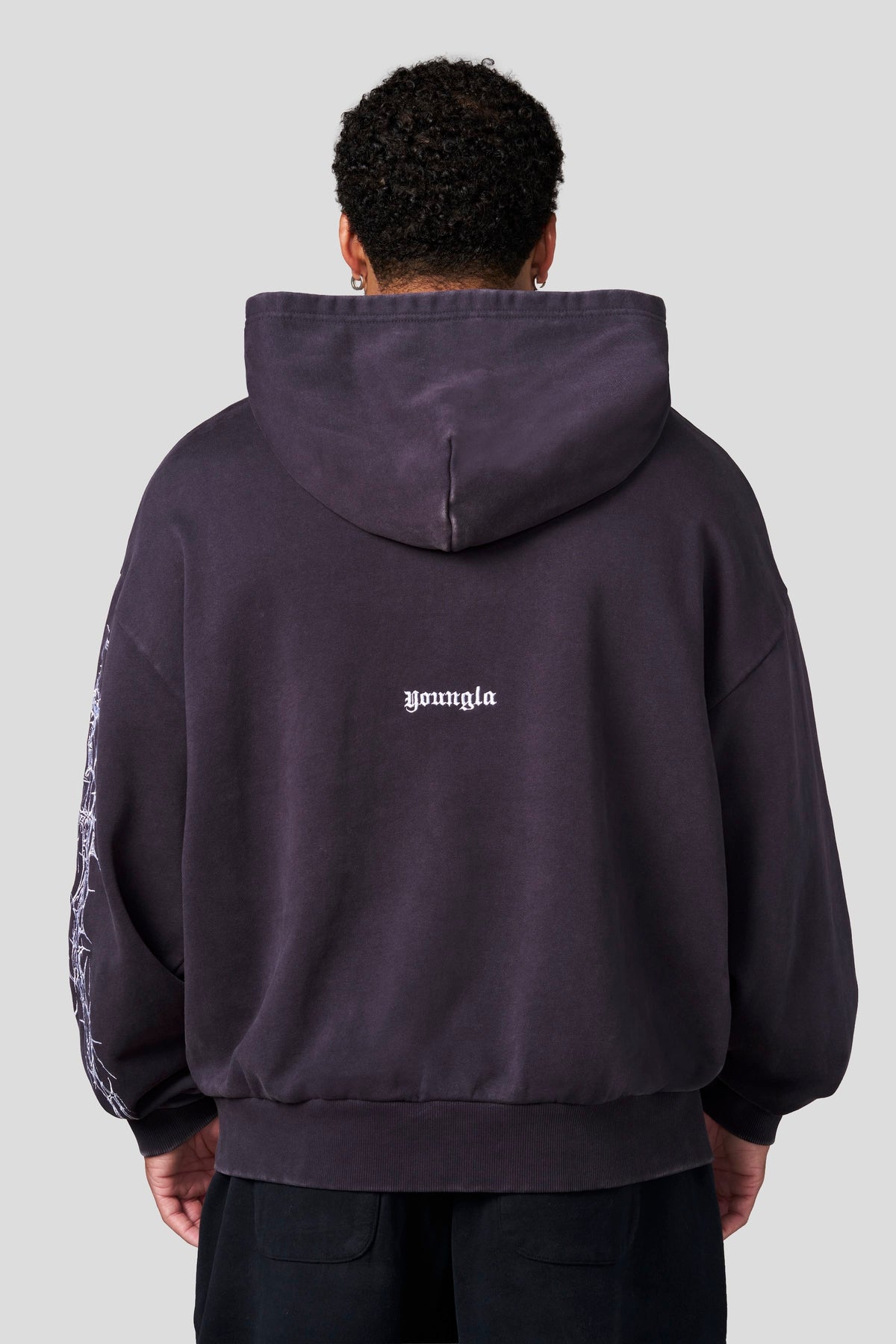 YoungLA 5234 - Sigil Crest Hoodies 'Purple Wash'