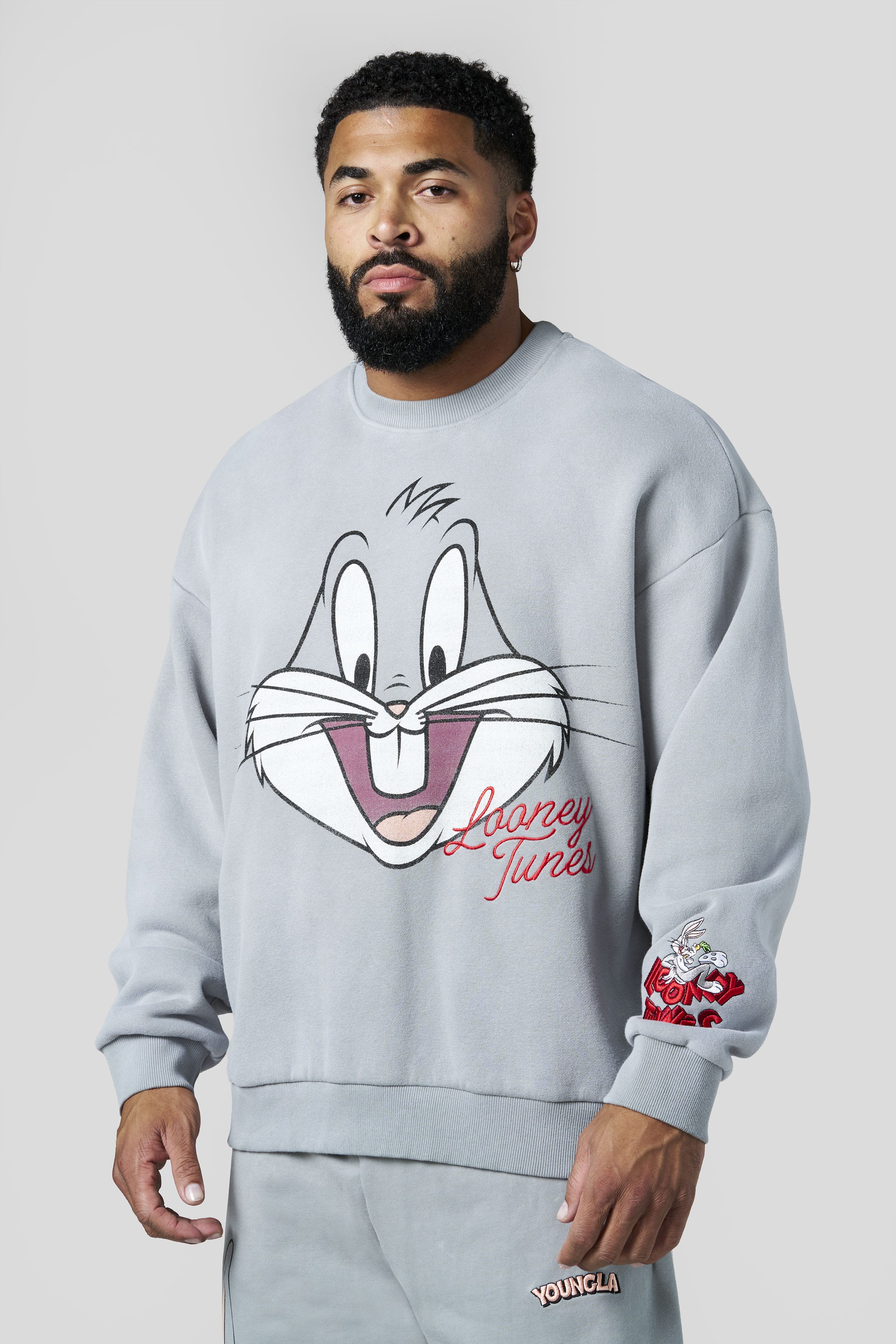 Young La 5255 - Looney Tunes Face Crewnecks 'Bunny F'