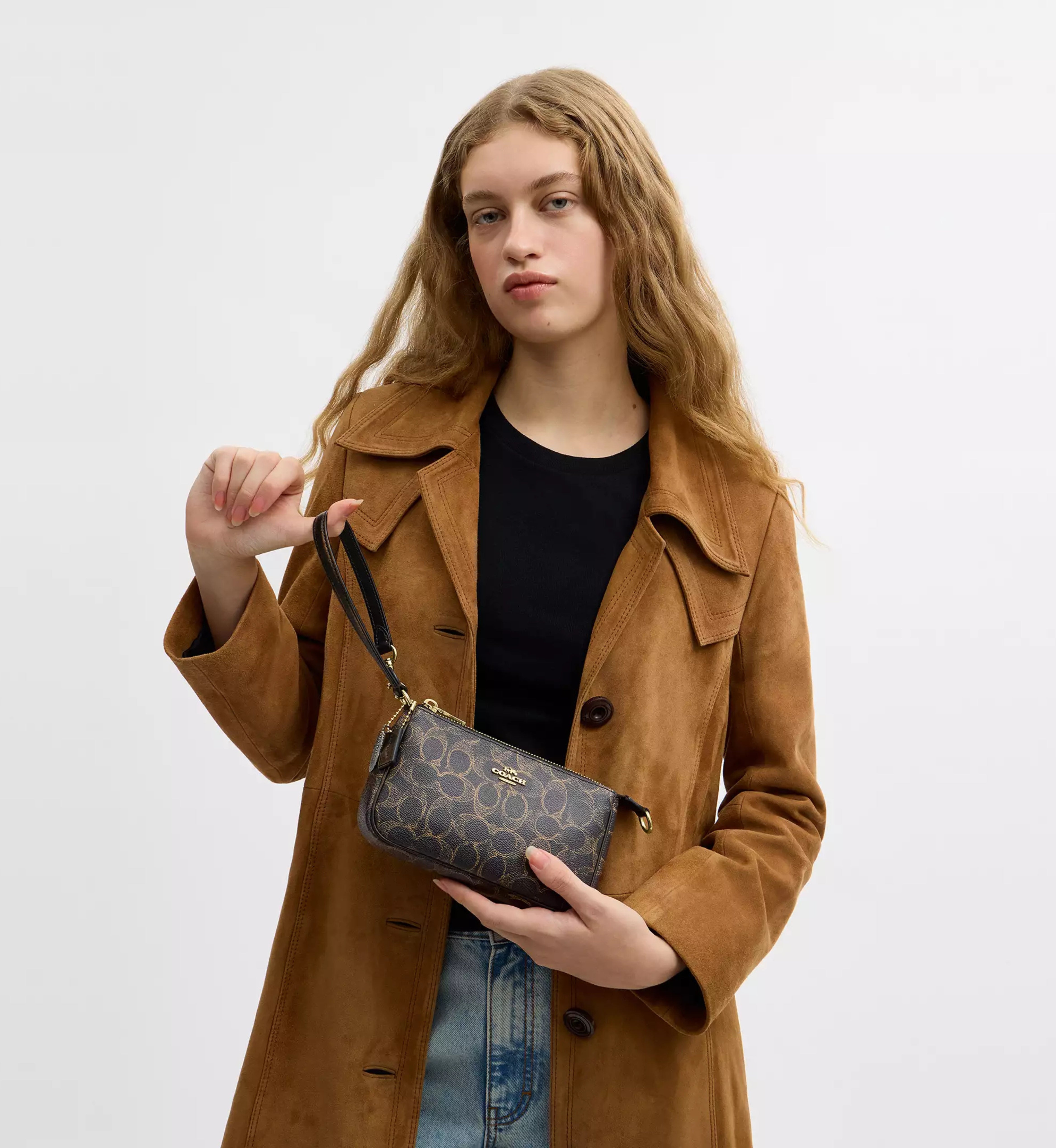 Nolita 19 In Loved Signature Canvas With Charms 'Signature Canvas Gold Brown'