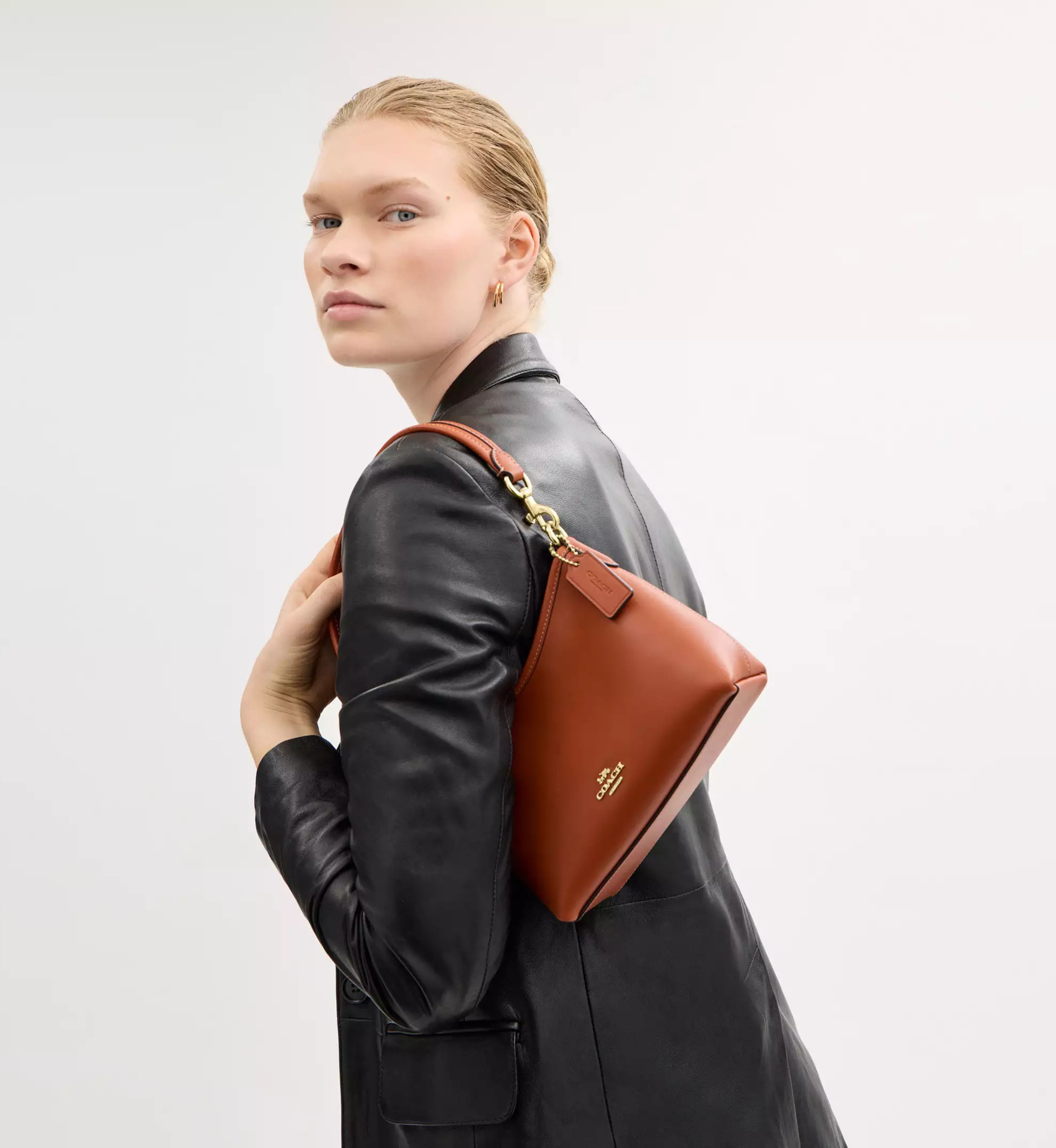 Coach Laurel Small Shoulder Bag 'Smooth Leather Gold Tan'