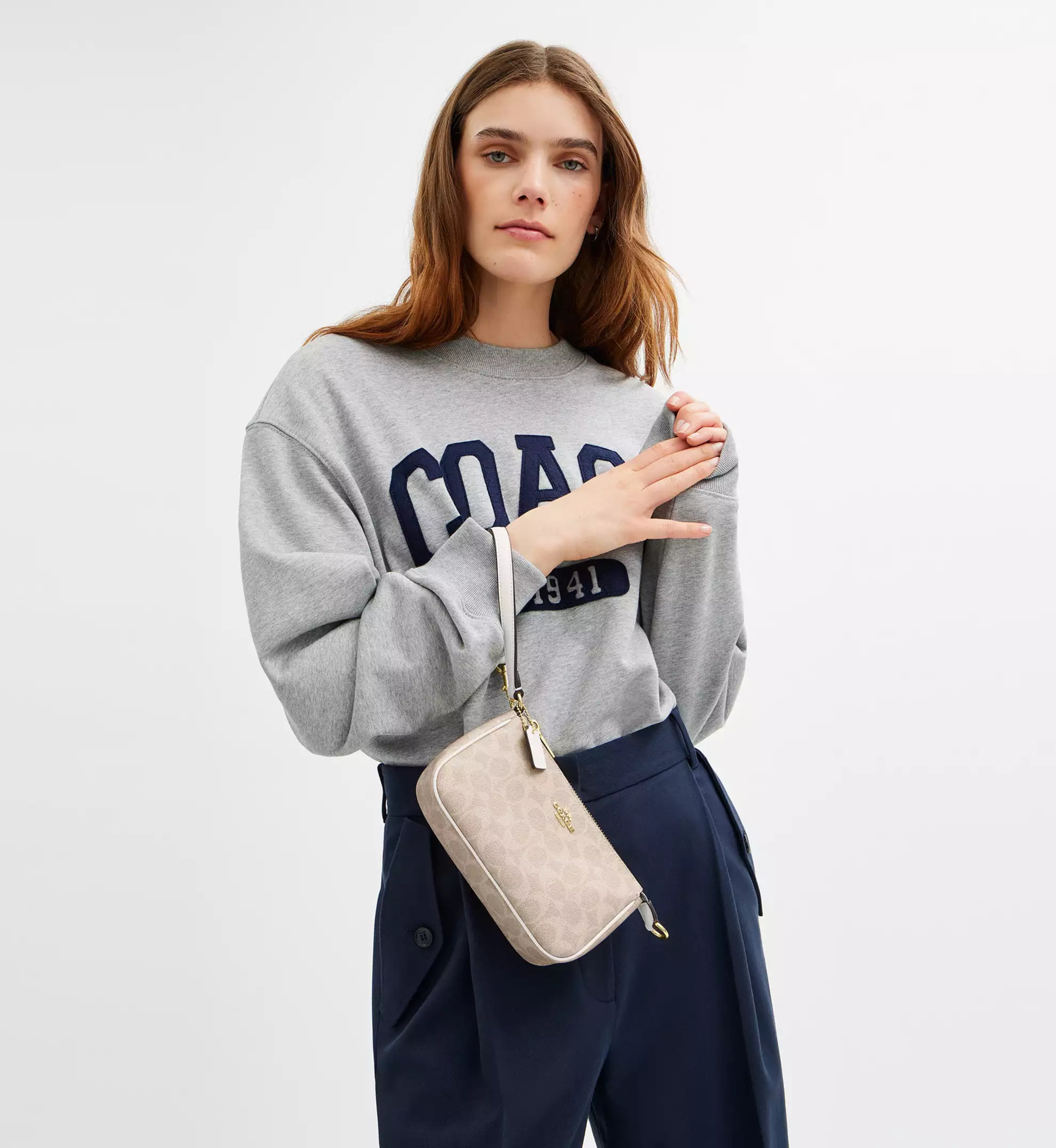 Coach Nolita 19 In Signature Canvas 'Signature Canvas Gold Sand Chalk'