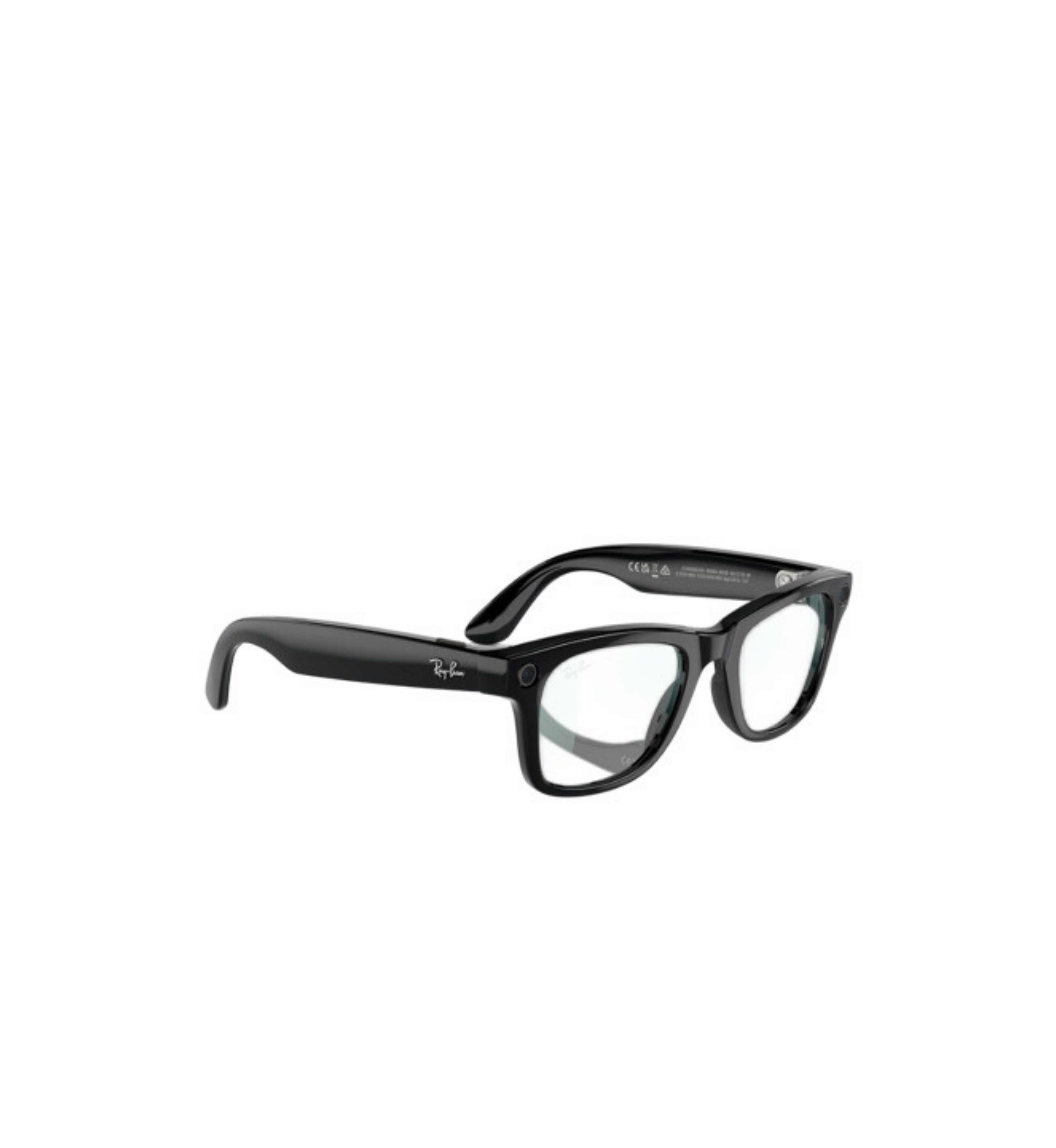 Ray Ban Meta Smart Glasses - Wayfarer 'Shiny Black Clear Lenses'