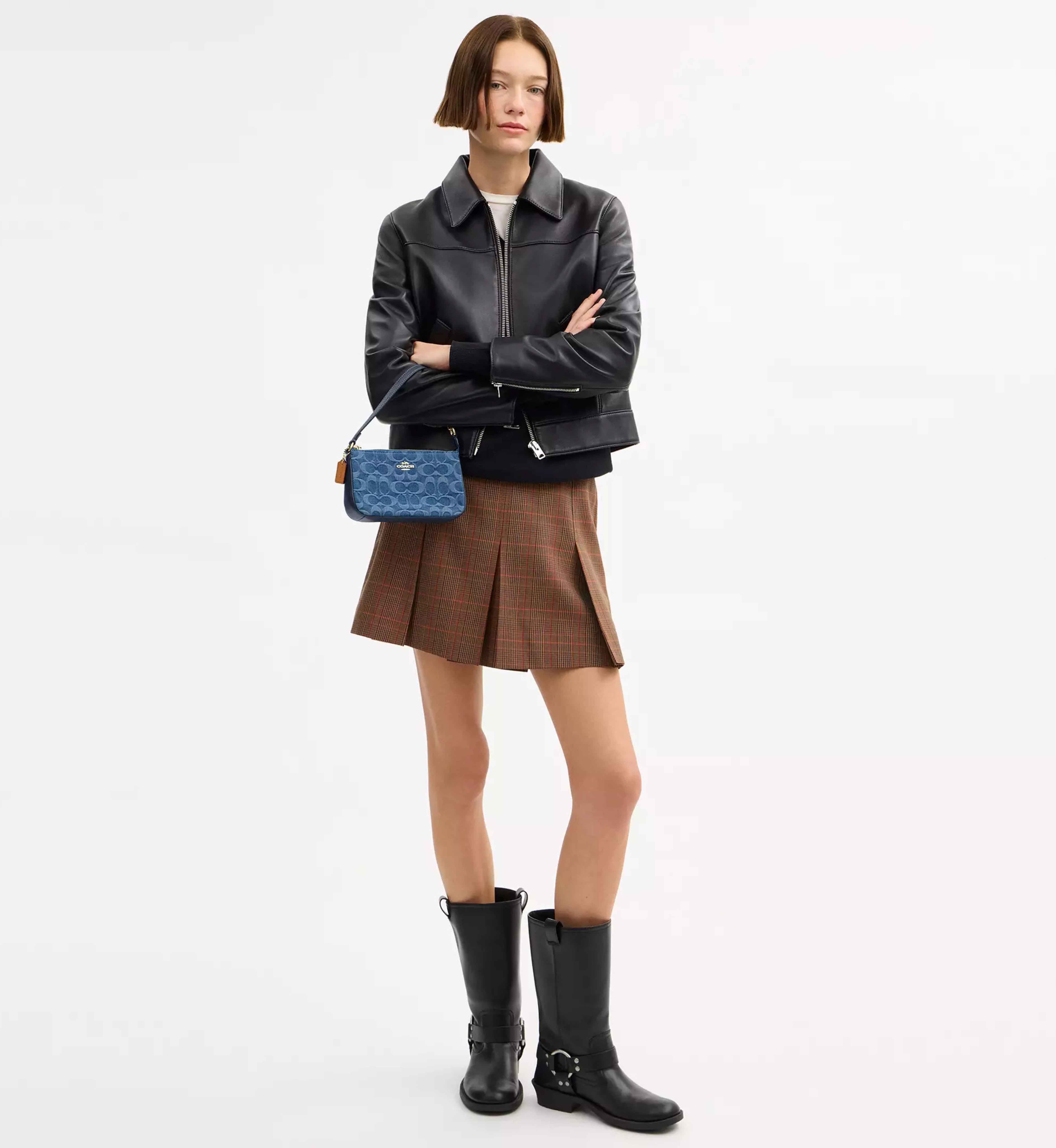 Coach Nolita 19 In Signature 'Denim Gold Indigo'