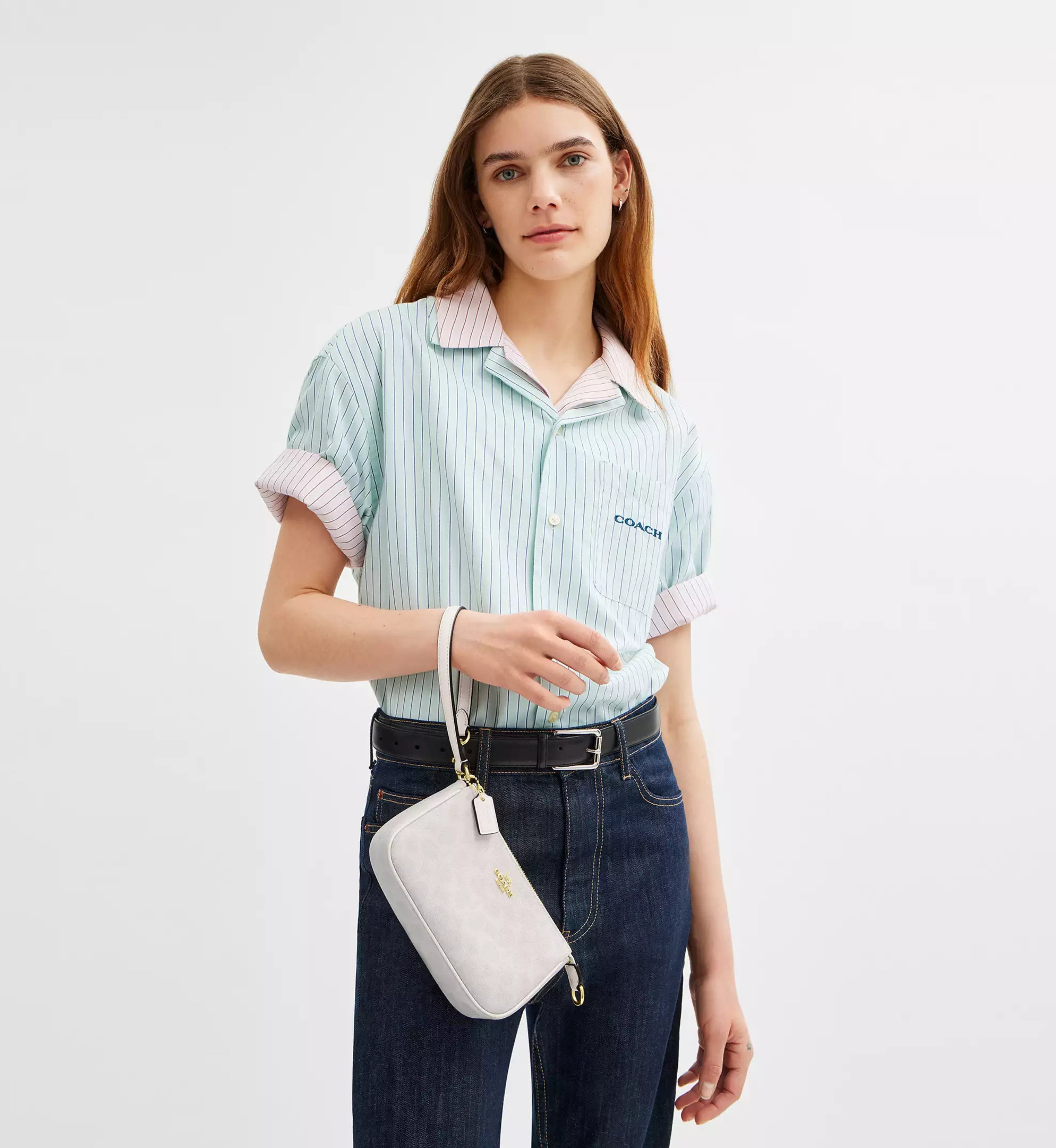 Coach Nolita 19 In Signature Canvas 'Signature Canvas Gold White Chalk'