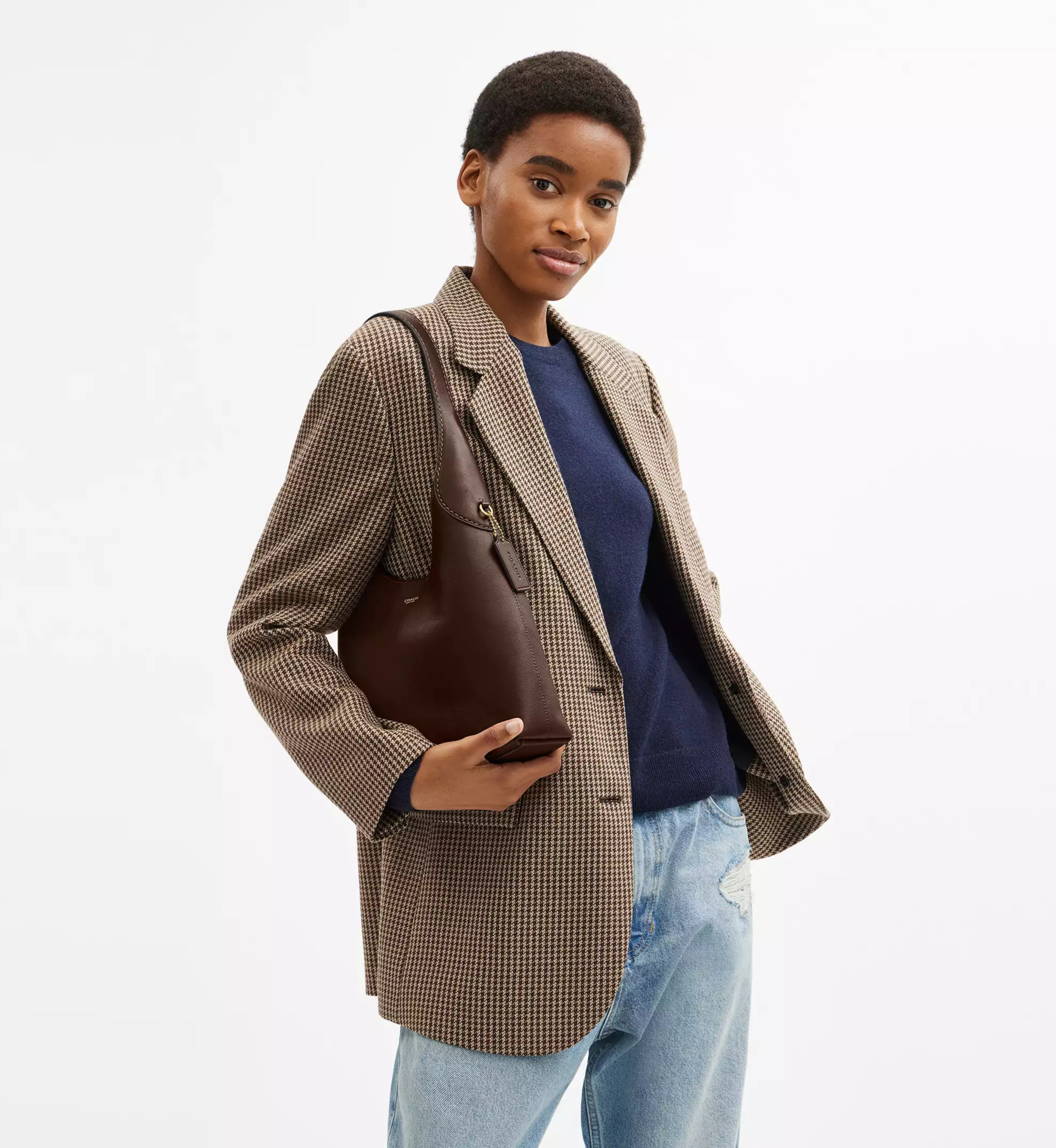 Coach Brooklyn Shoulder Bag 28 'Natural Grain Leather Brass Maple'