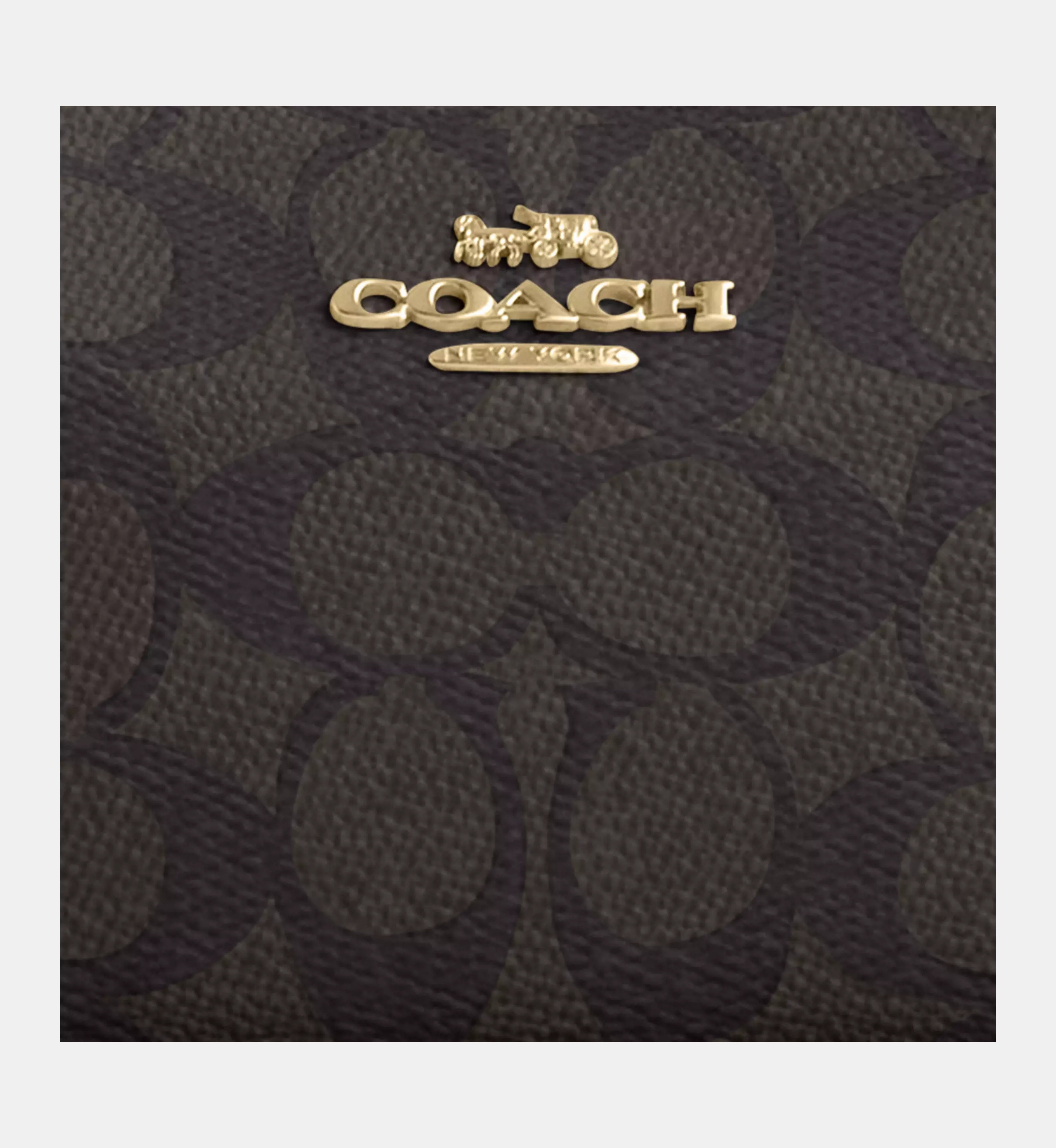 Teri Mini Crossbody Bag In Signature Canvas 'Signature Canvas Gold Walnut Black'