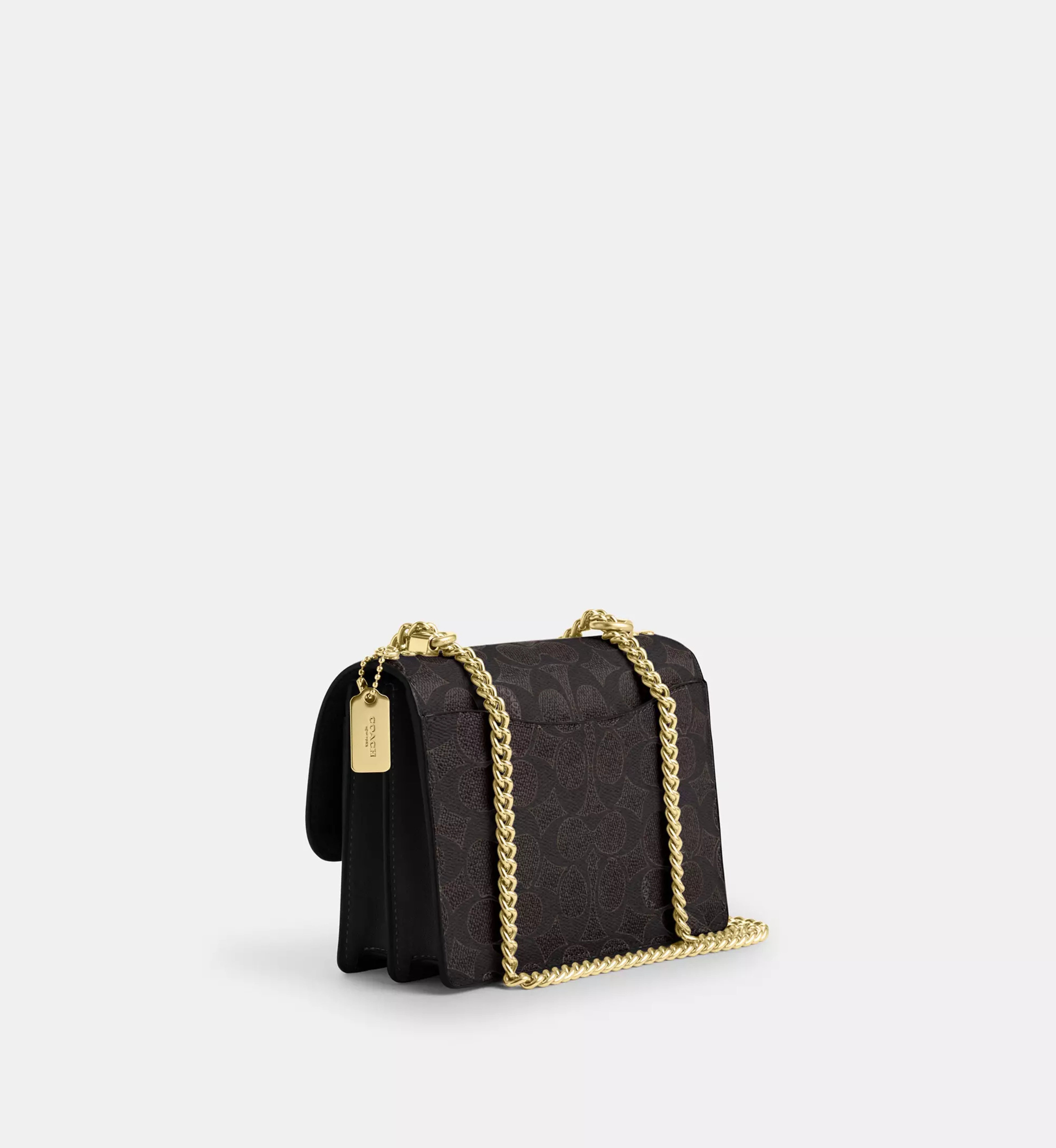 Coach Mini Klare Crossbody Bag In Signature Canvas 'Signature Canvas Gold Walnut Black'
