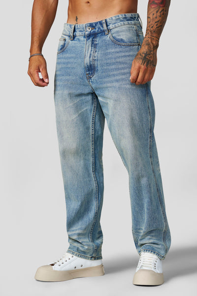 YoungLA 6016 - Fade Line Jeans 'Blue Wash'