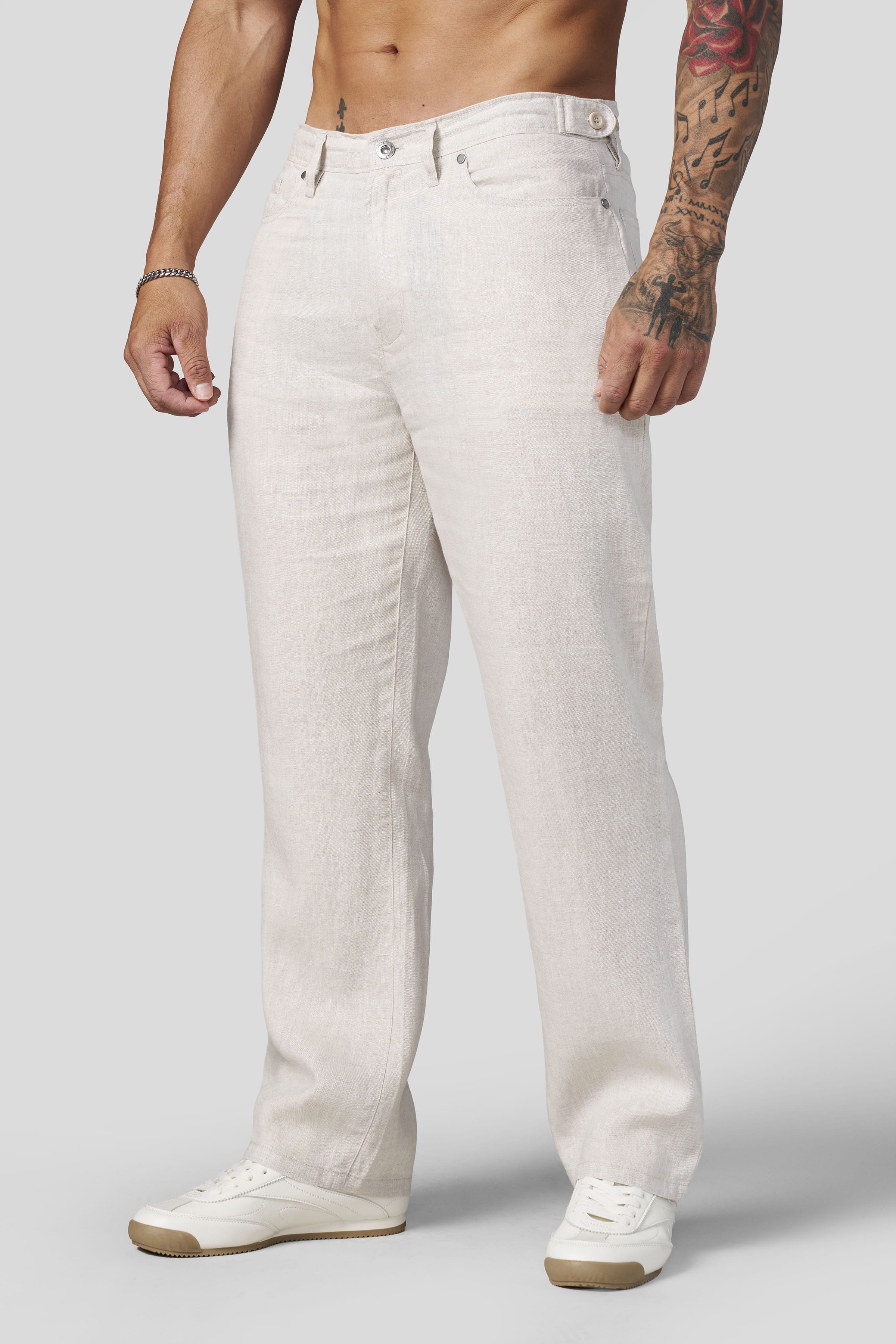 Young La 6049 - Linen Monaco Pants 'Natural Linen'