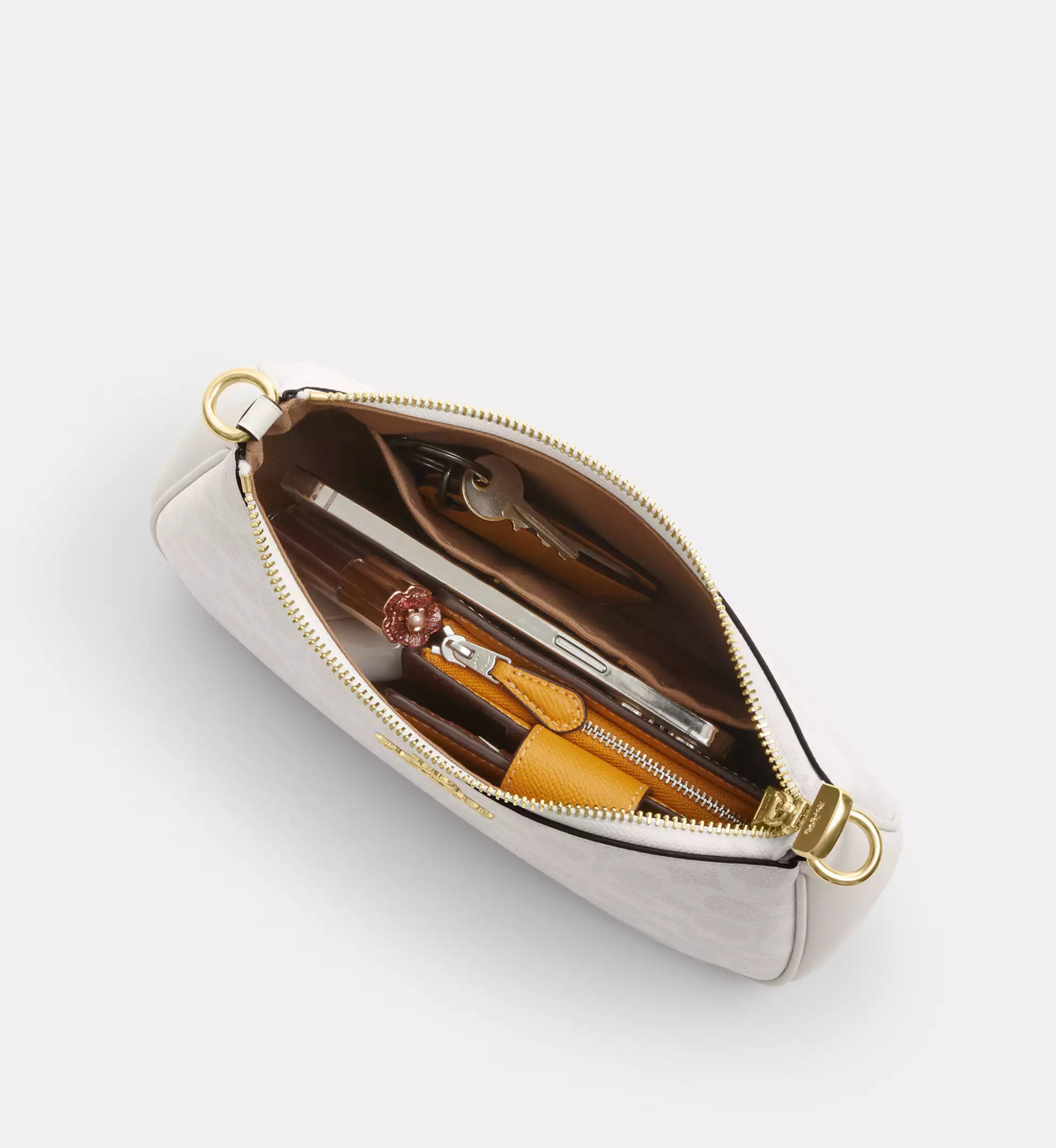 Coach Teri Shoulder Bag In Signature Canvas 'Signature Canvas Gold White Chalk'