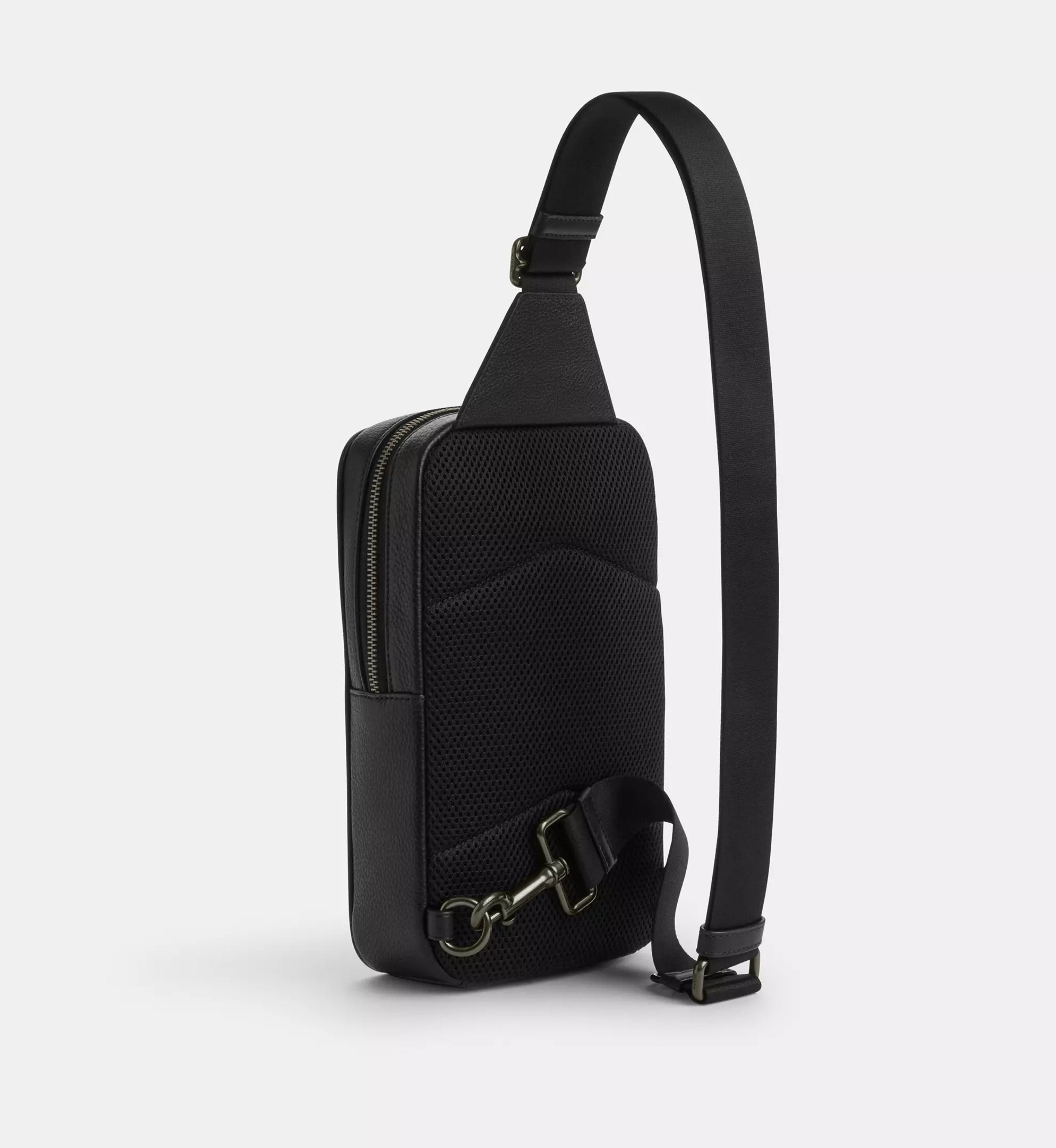 Coach Sullivan Pack In Signature Canvas 'Signature Canvas Gunmetal Charcoal Black'