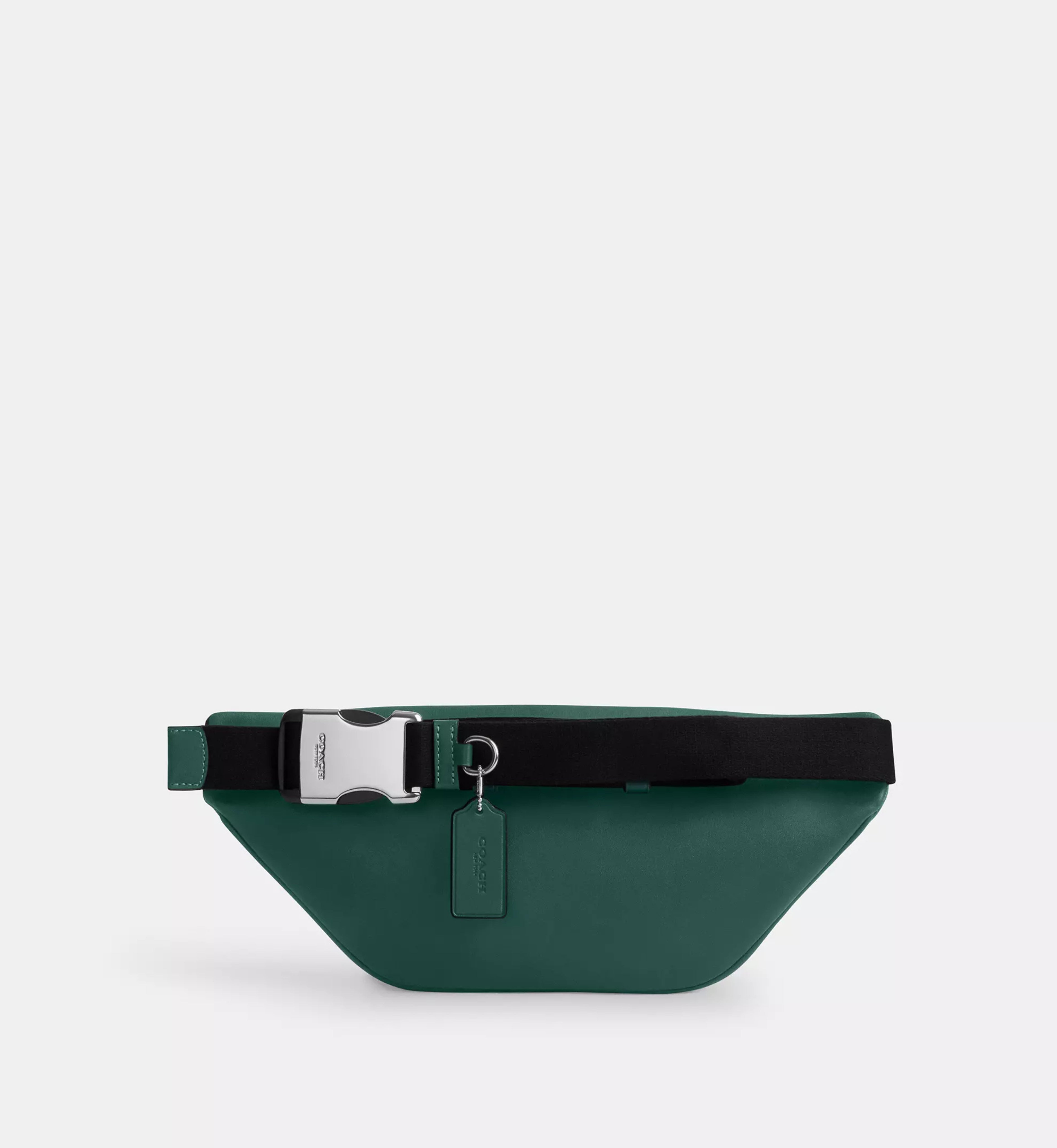 Coach Racer Small Belt Bag In Signature Canvas 'Signature Canvas Silver Sea Green'