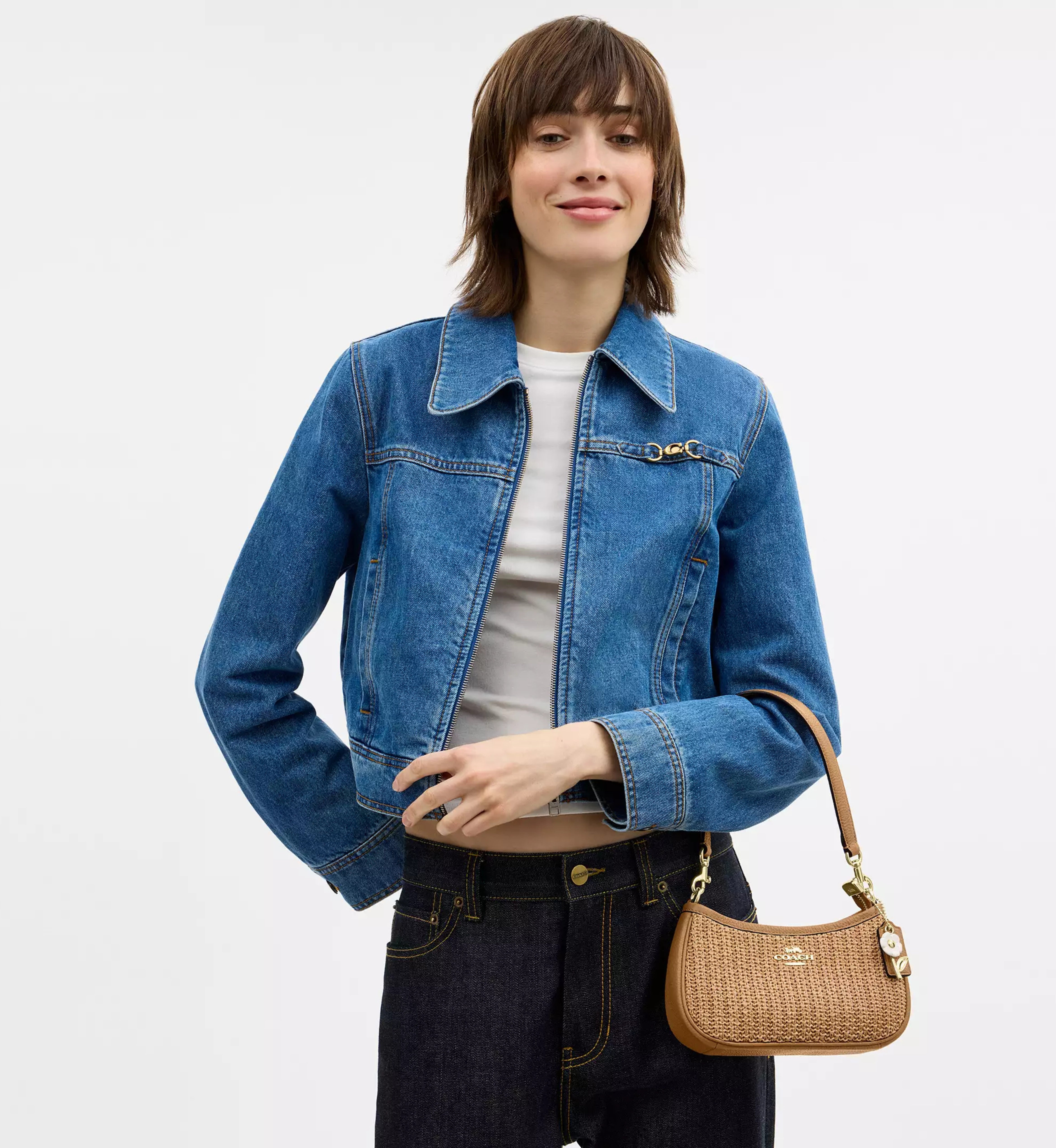 Coach Teri Mini Crossbody Bag 'Straw Gold Toast'