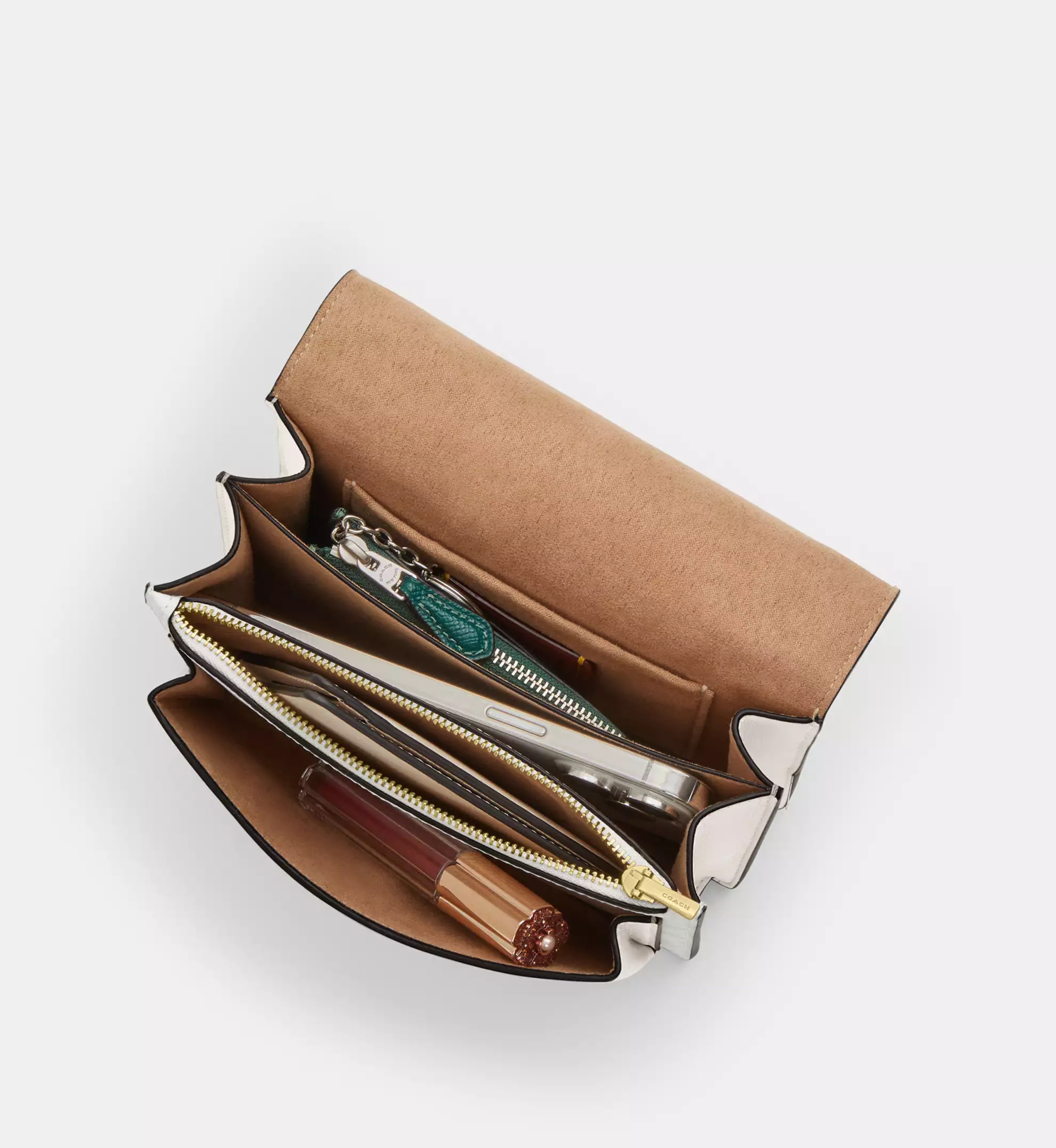 Coach Mini Klare Crossbody Bag In Signature Canvas 'Signature Canvas Gold White Chalk'