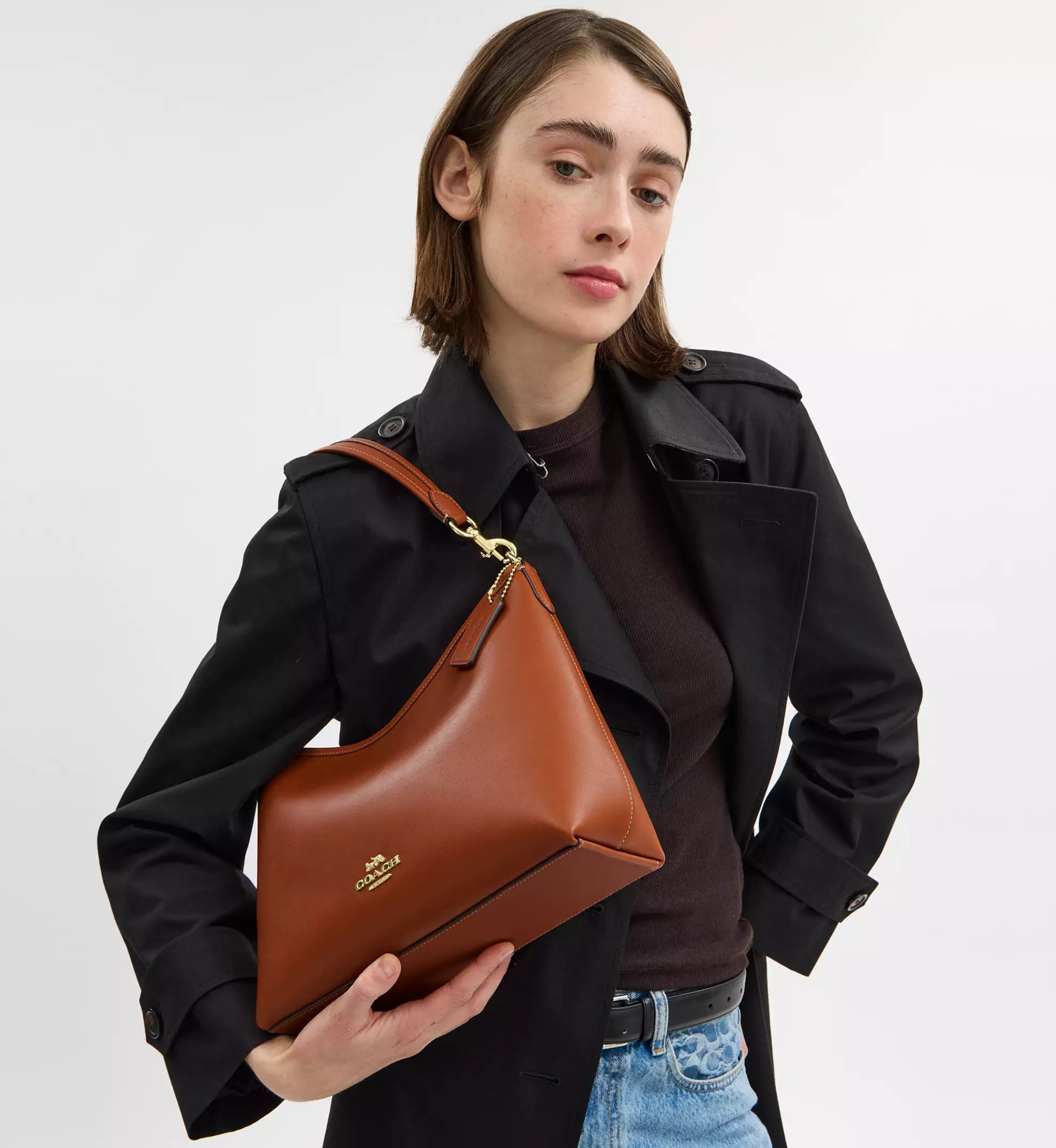 Coach Laurel Shoulder Bag 'Smooth Leather Gold Tan'