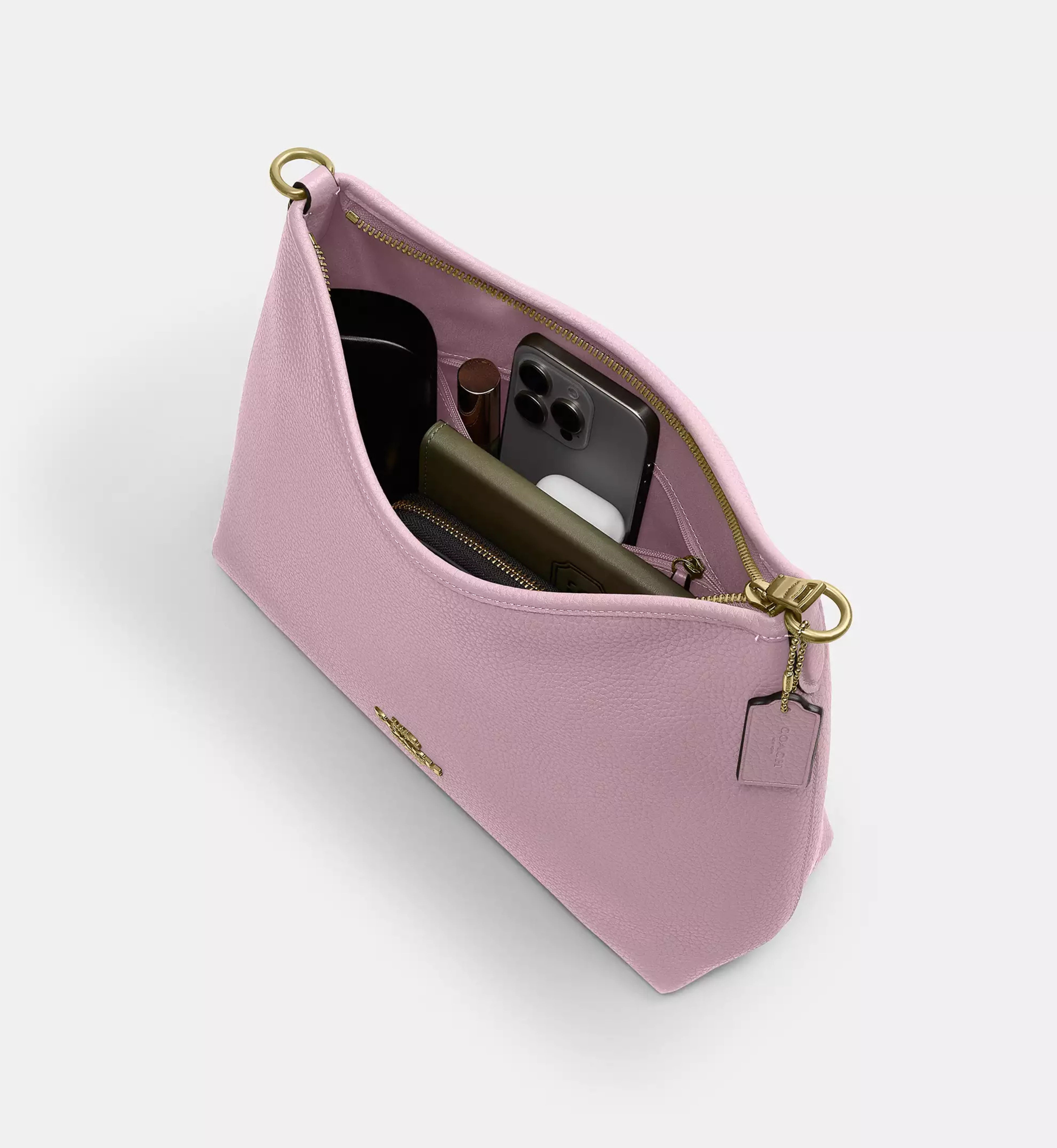 Coach Laurel Shoulder Bag 'Pebbled Leather Gold Carnation'