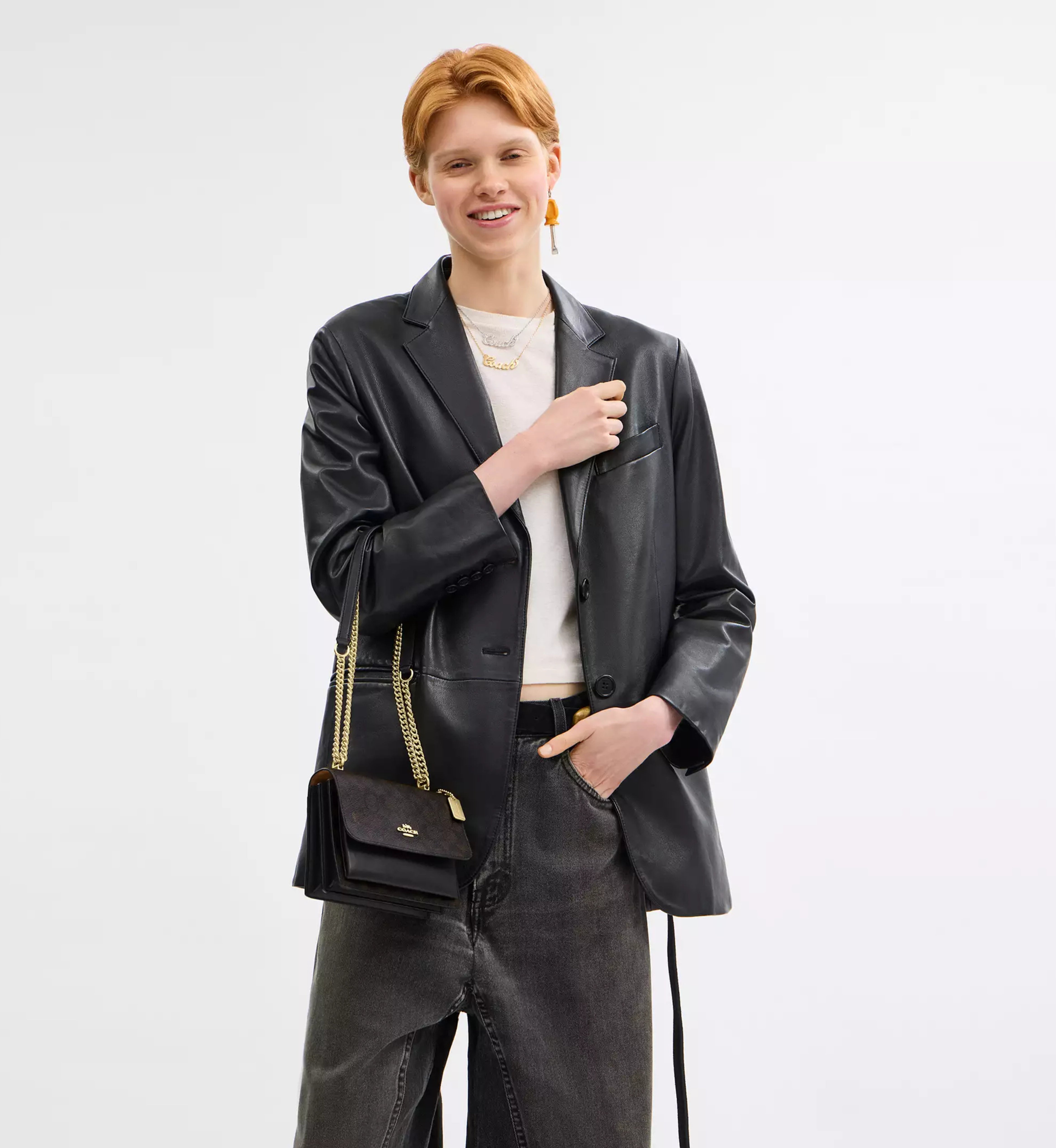 Coach Mini Klare Crossbody Bag In Signature Canvas 'Signature Canvas Gold Walnut Black'