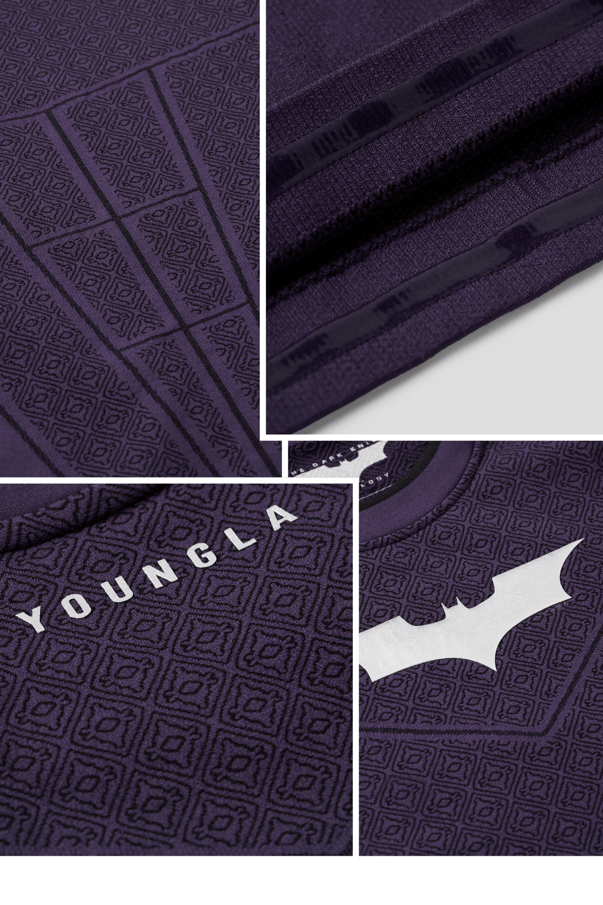 YoungLA 8004 - Batman Compression Longsleeves - Purple Limited Edition 'Purple'