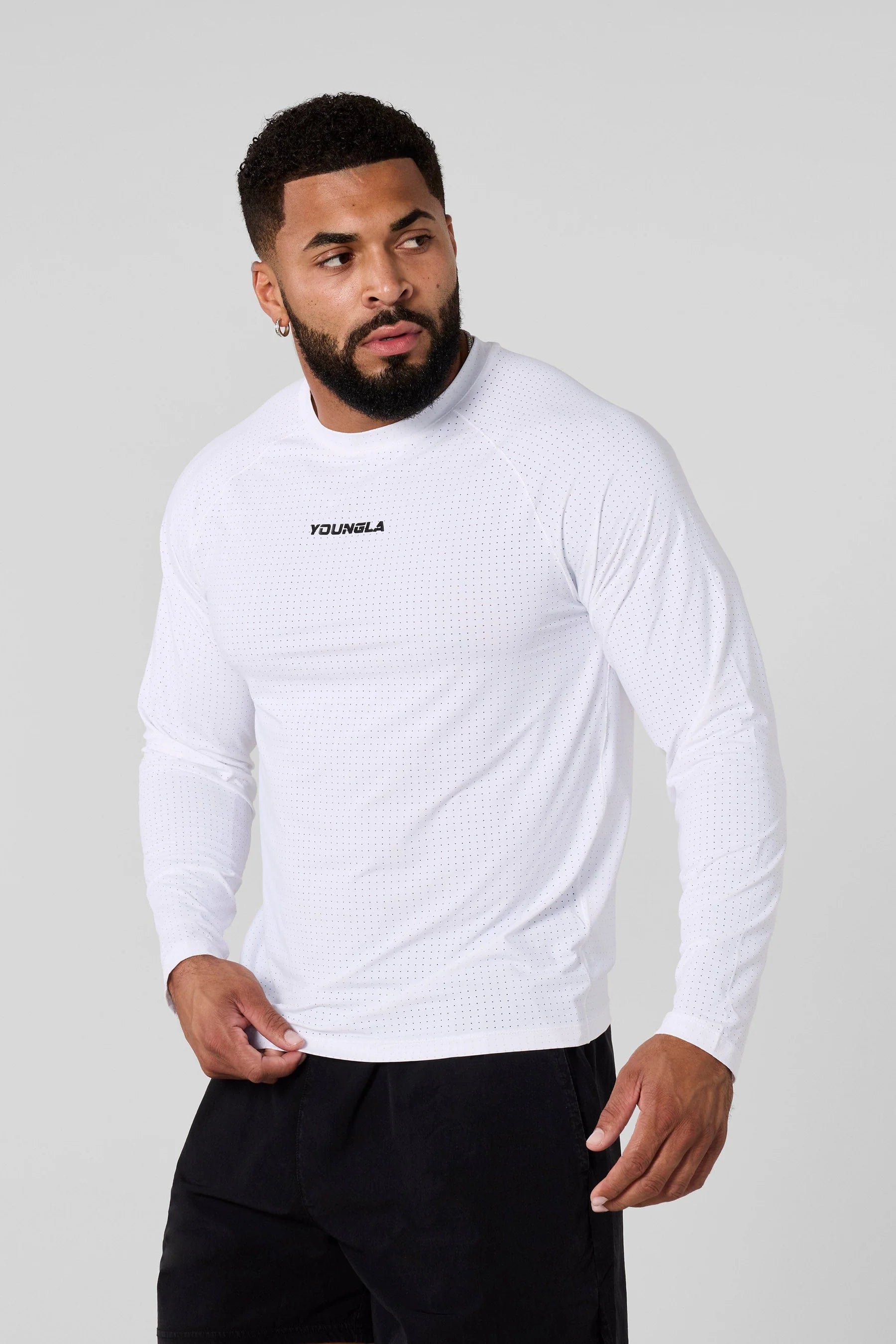 Young La 8013 - Aeromesh Longsleeves 'White'
