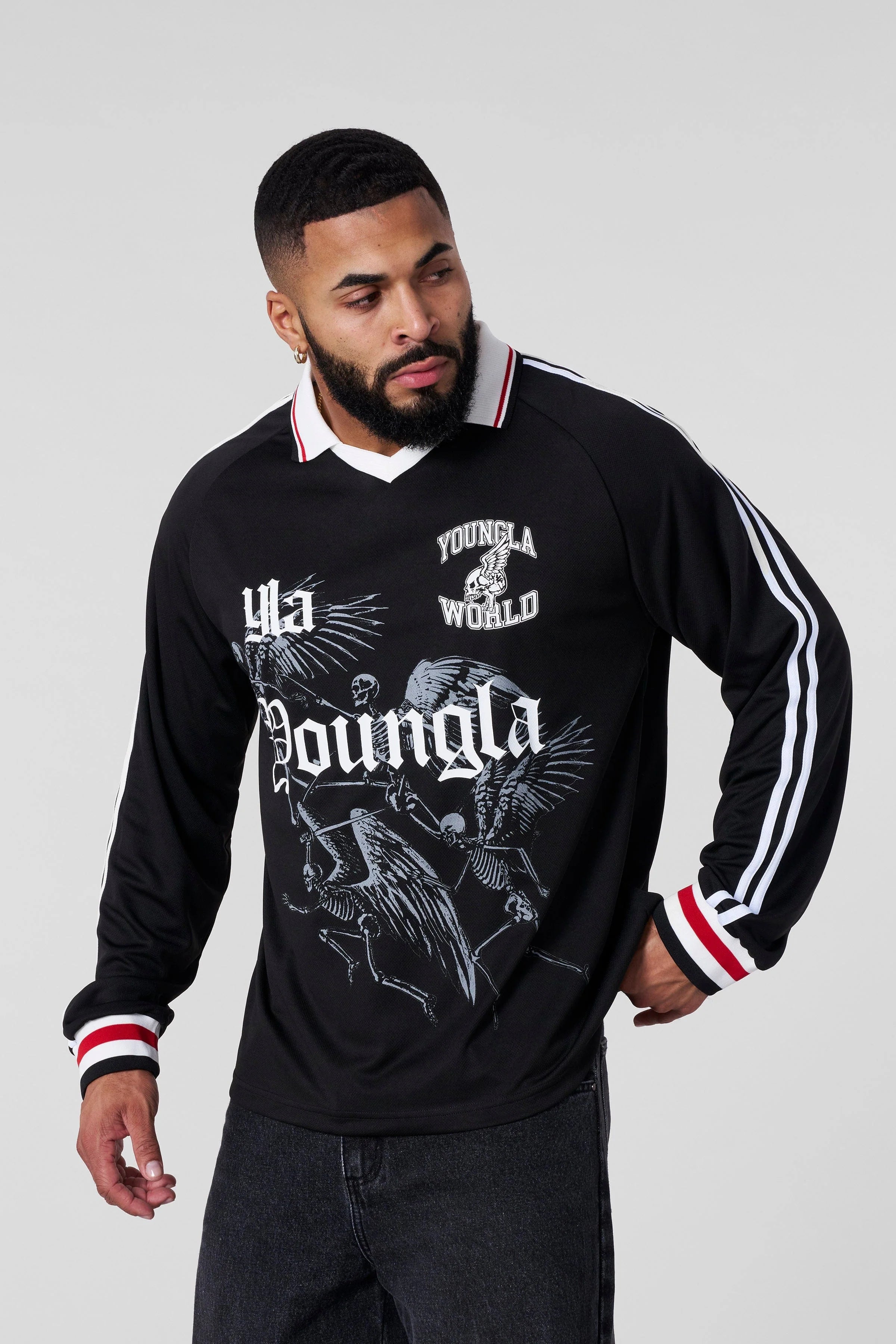 Young La 8041 - Eternal Soccer Jersey 'Black'
