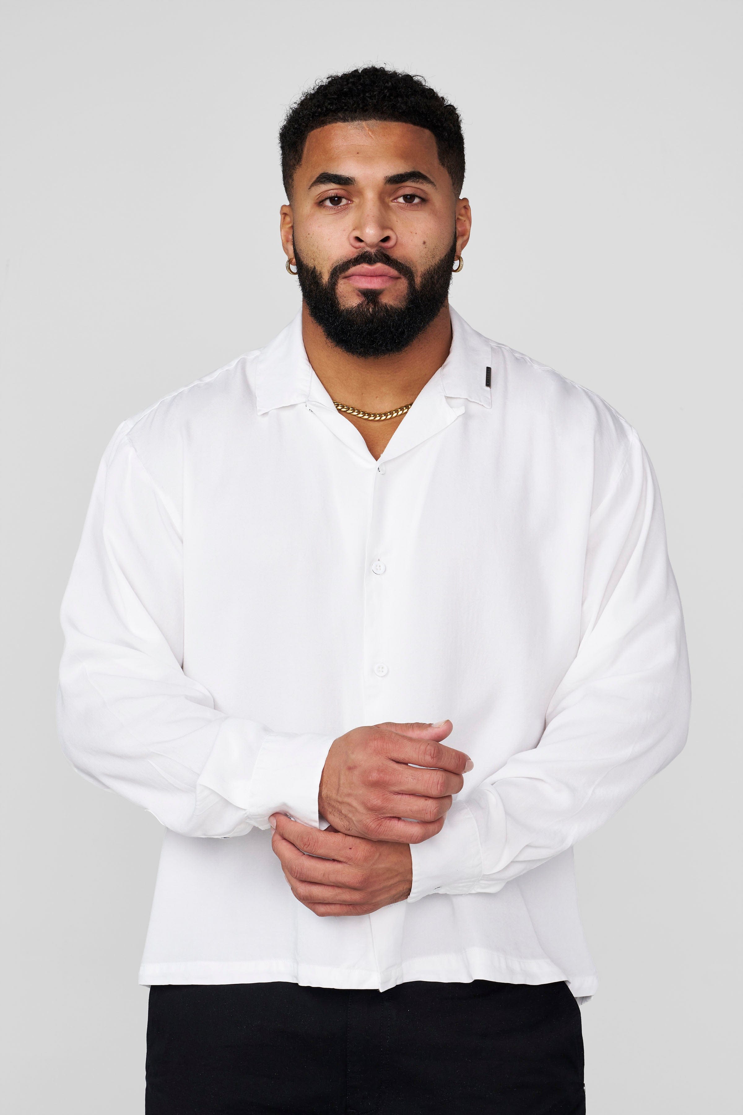 Young La 8053 - Flowy Button-ups 'White'