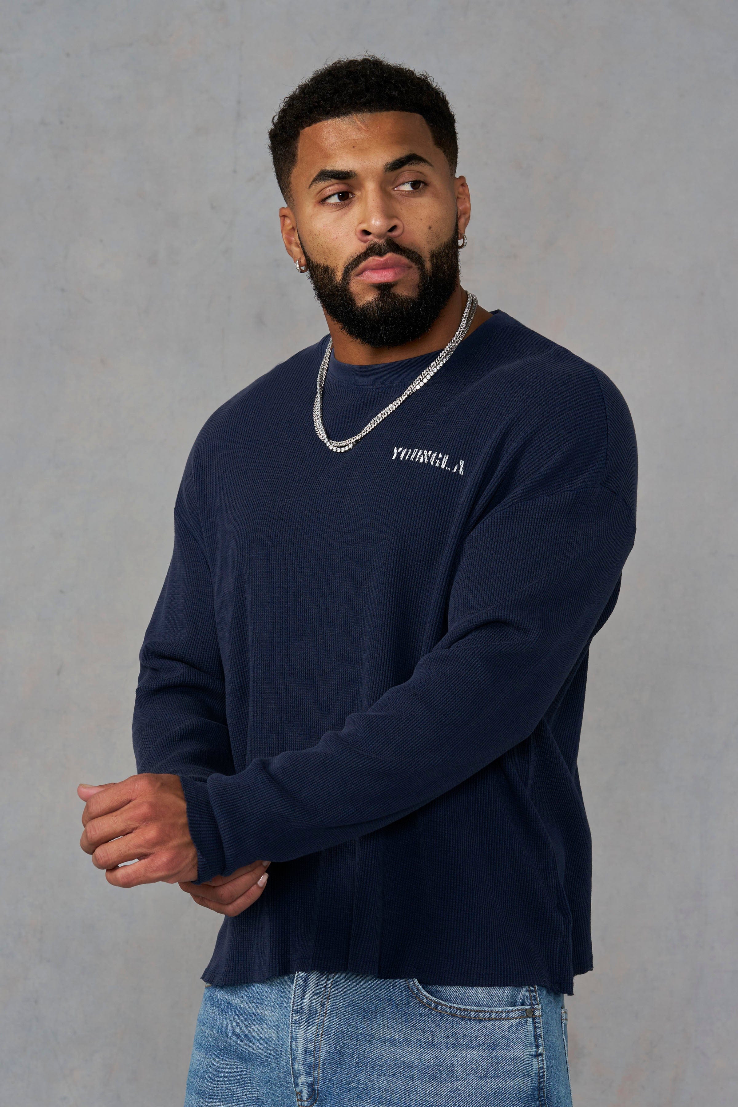 Young La 8057 - Classic Thermals 'Navy'