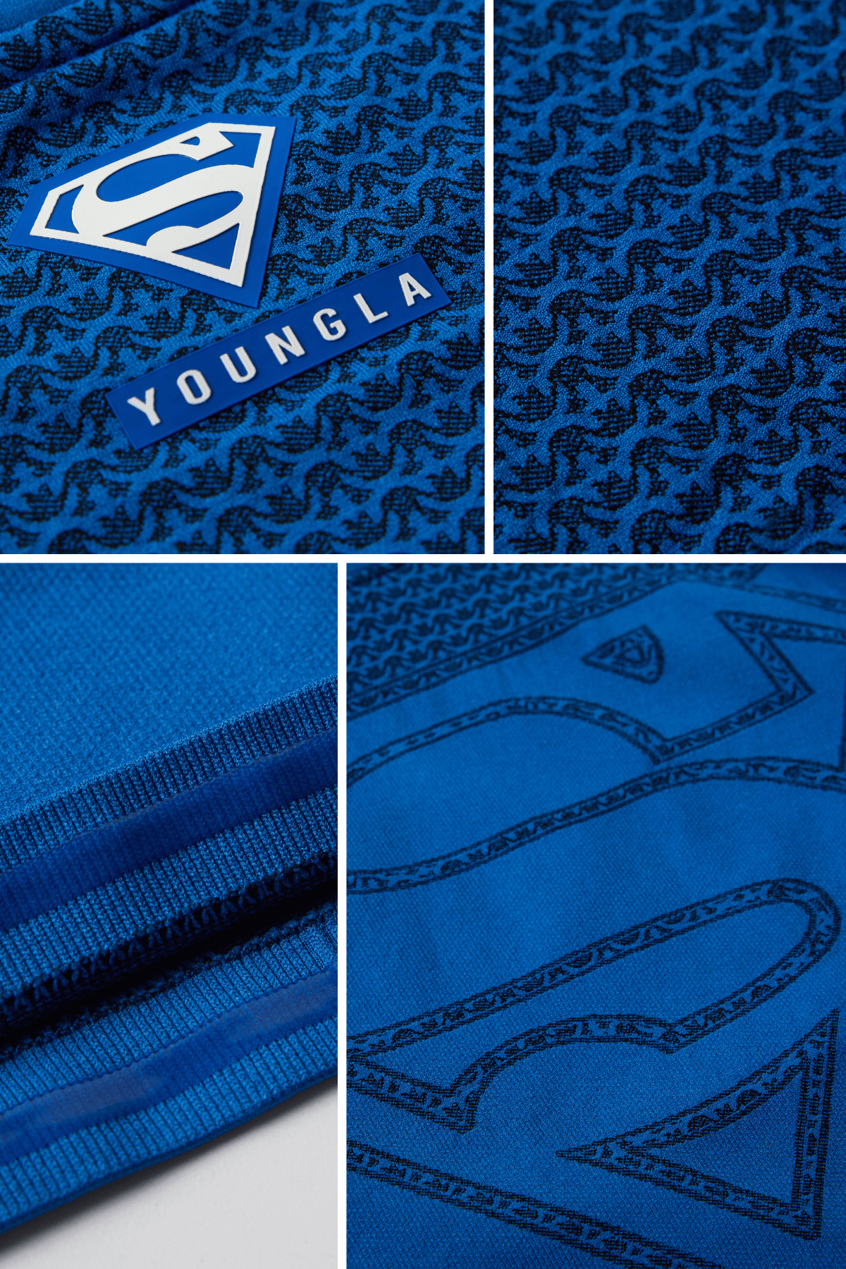 YoungLA 8066 - Superman Compression Longsleeves 'Blue'