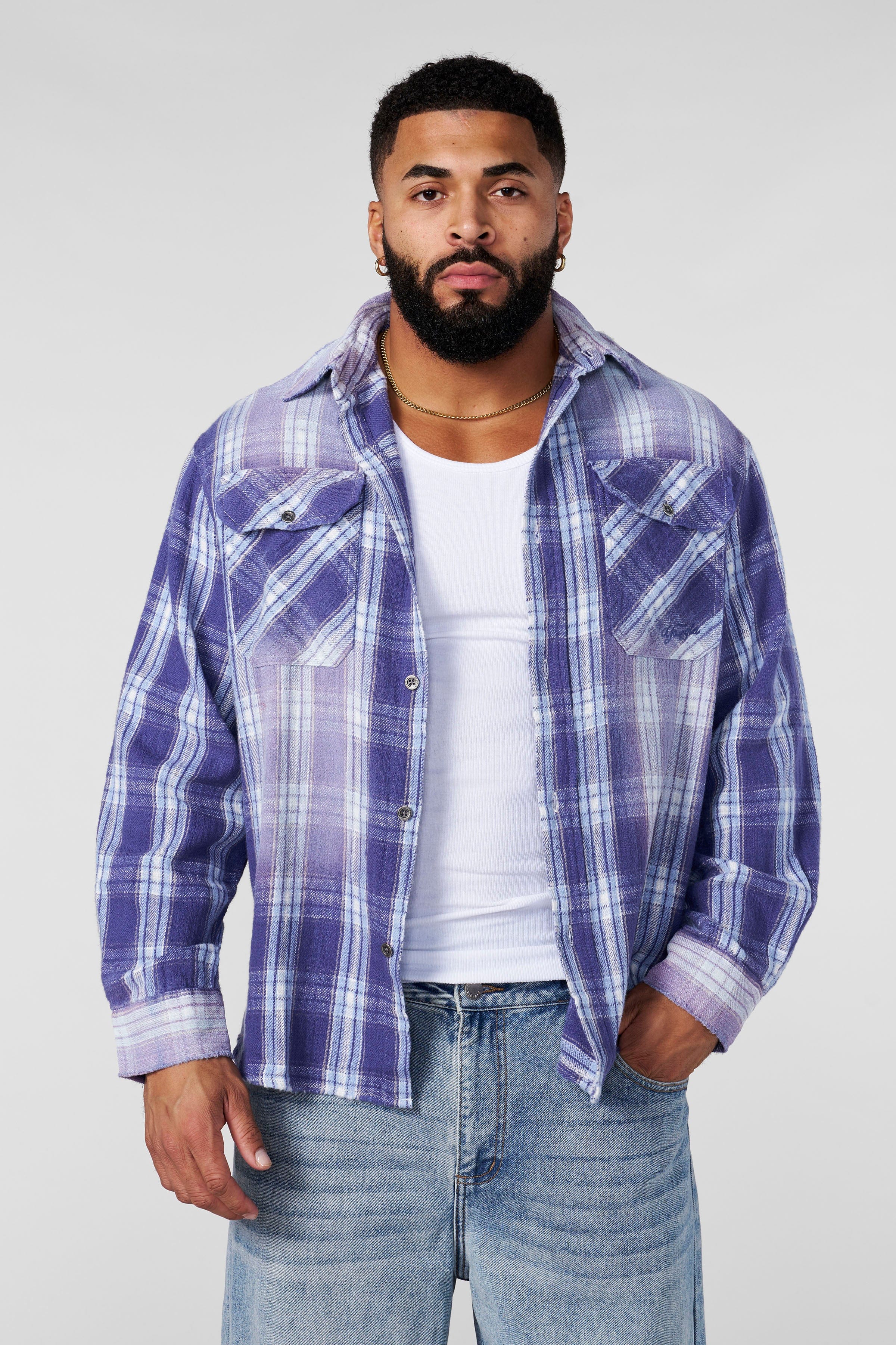 Young La 8091 - Americana Flannels 'Indigo'