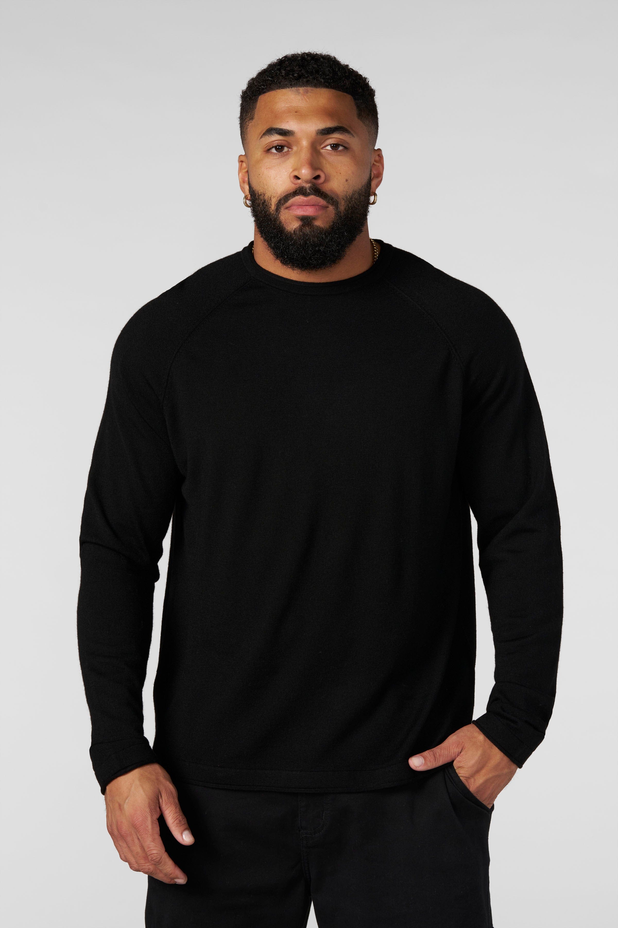 Young La 8092 - Monaco Wool Longsleeves 'Black'