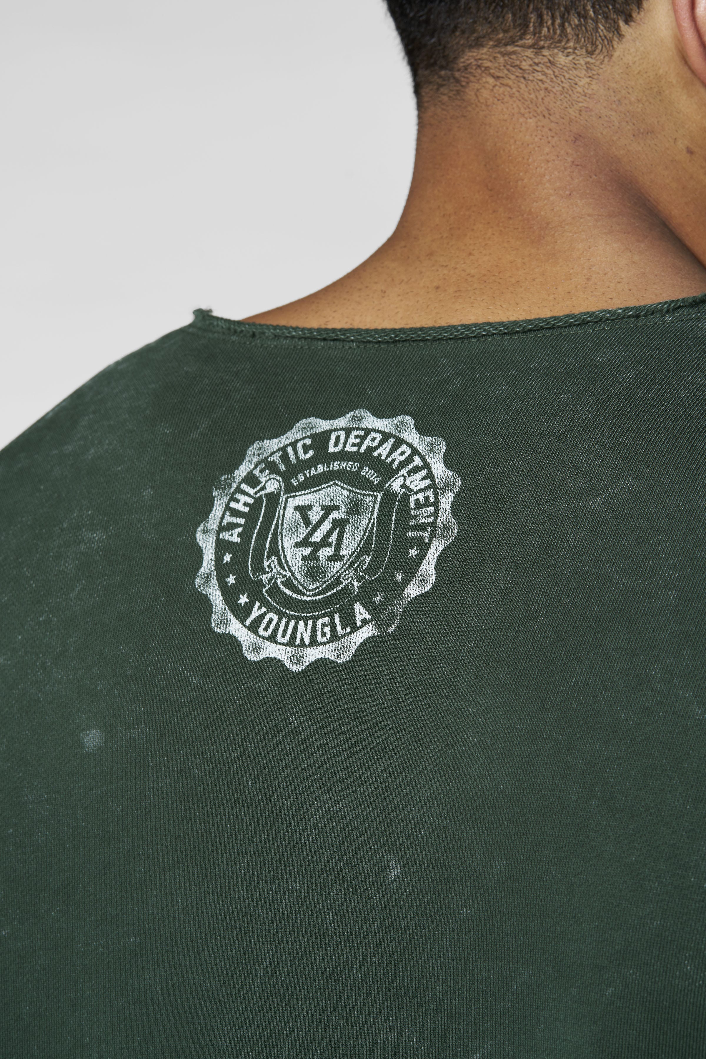 YoungLA 8098 - Golden Era Pump Cover Crewneck ' Green Wash'