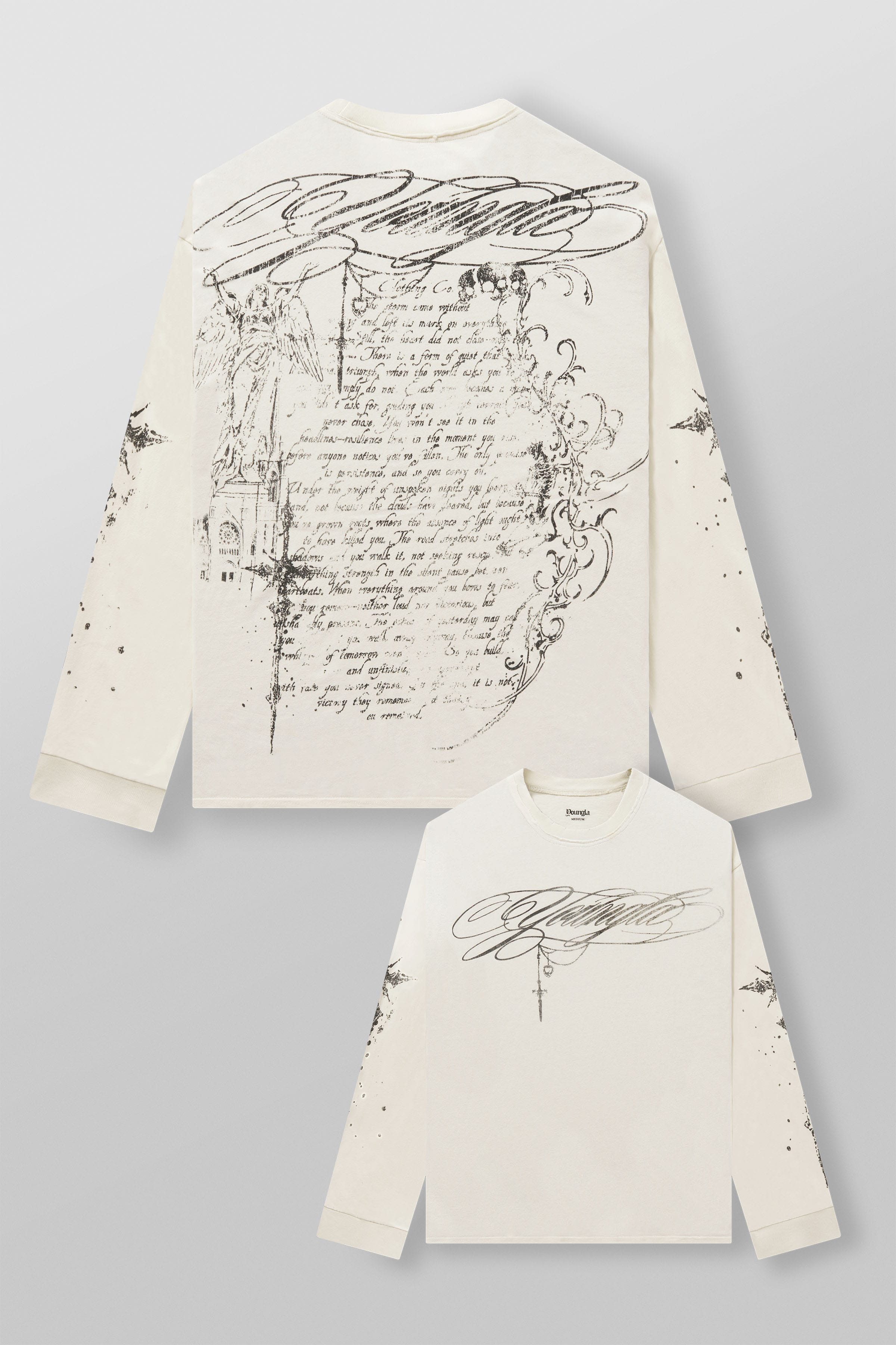 YoungLA 8104 - Sacred Sigil Longsleeves 'White'
