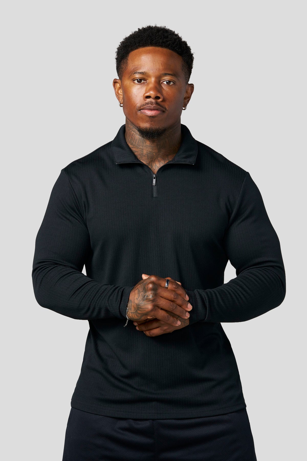 YoungLA 8124 - Essential Quarter Zip 'Black'