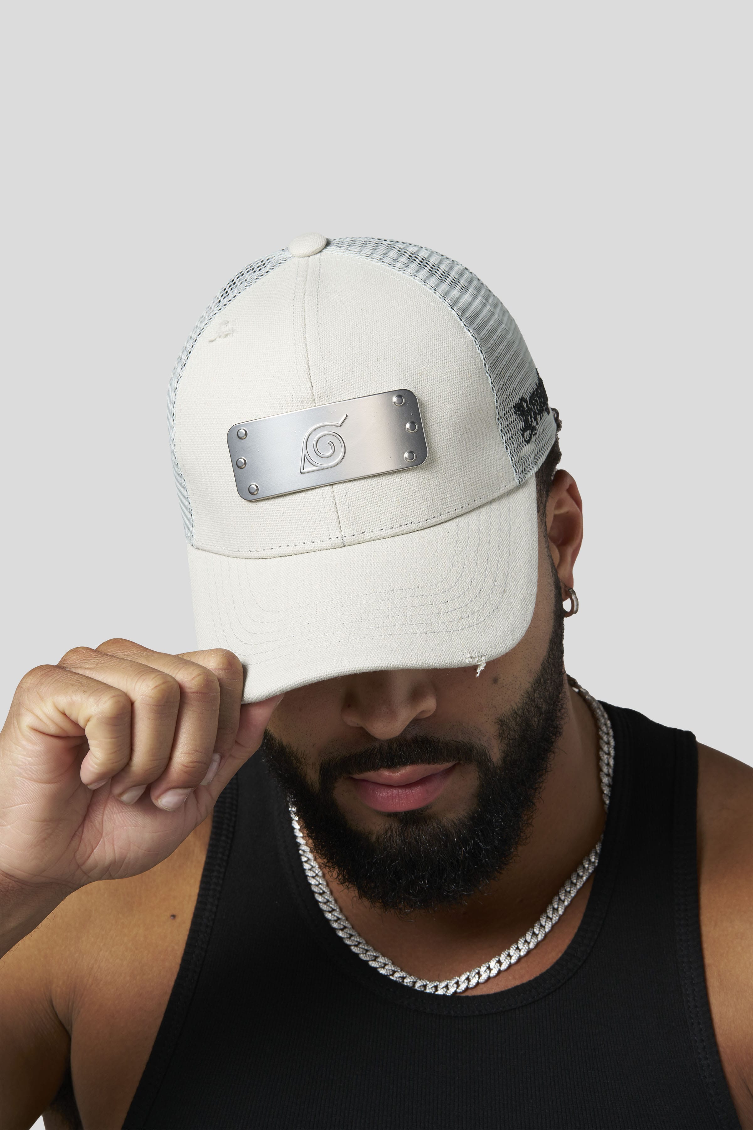 YoungLa 9049 - Naruto Forehead Protector Hats 'Grey'
