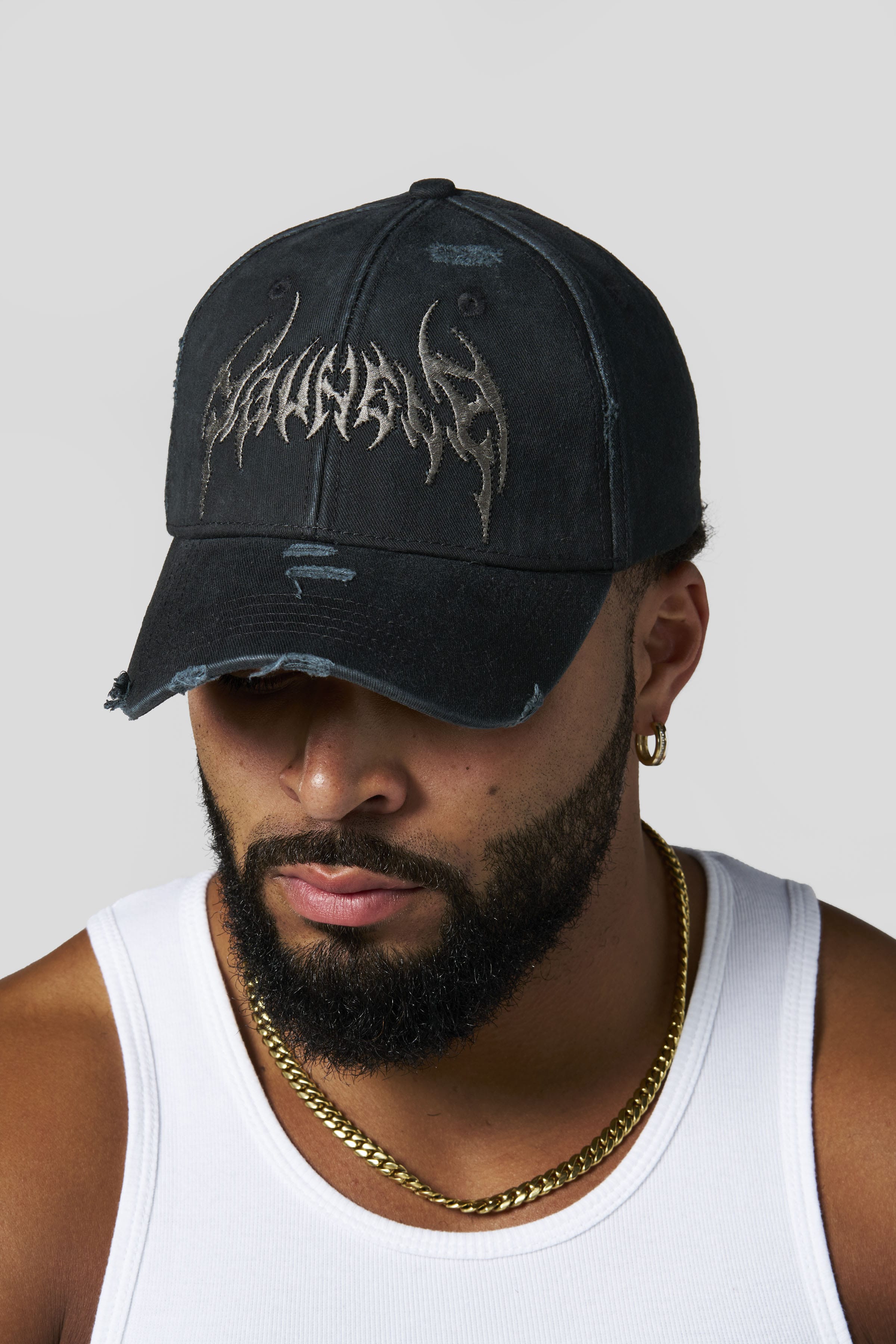 YoungLa 9076 - Cyberpunk Hats 'Black Wash'