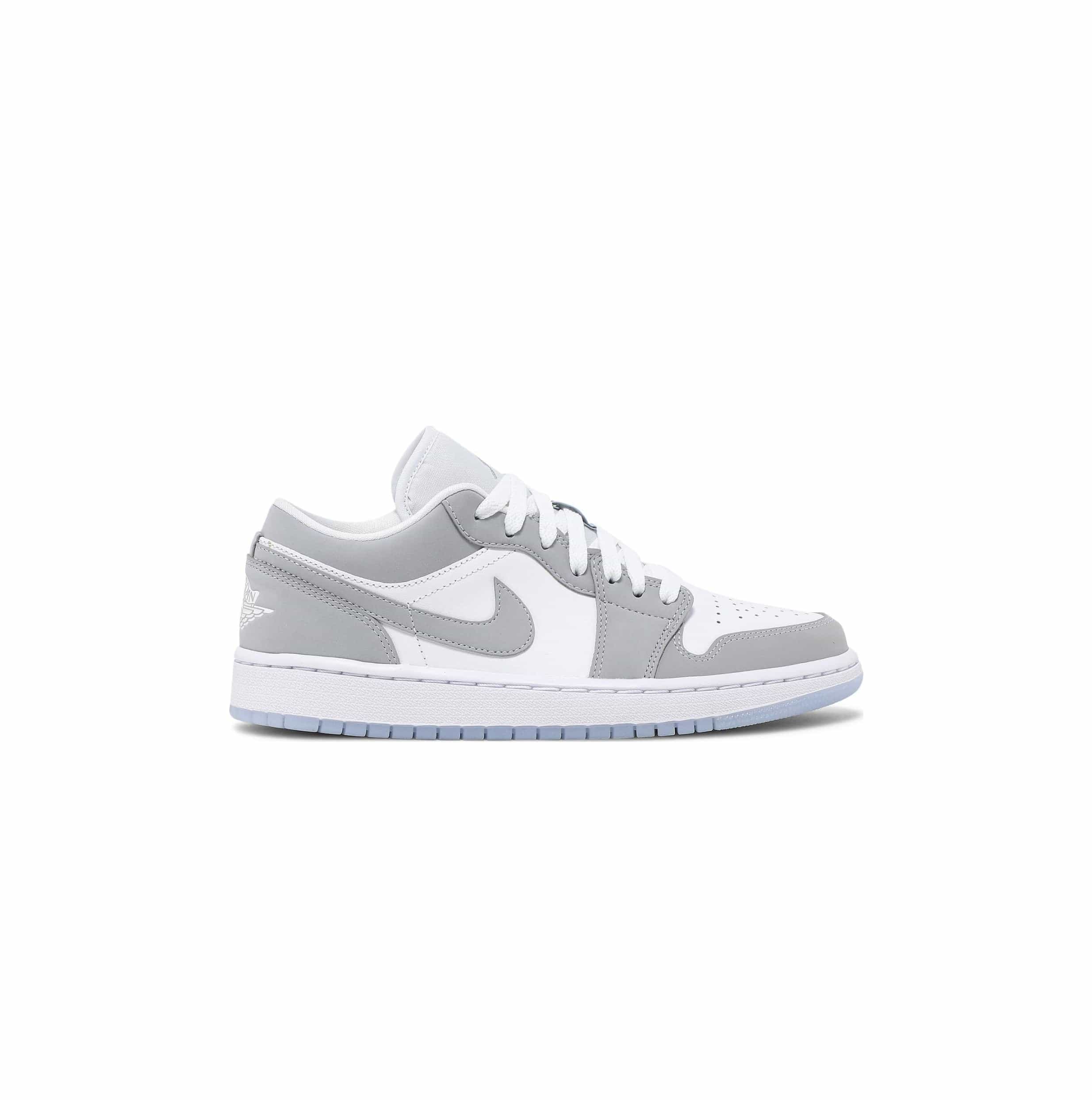 Wmns Air Jordan 1 Low 'White Wolf Grey' - Sneakflyy