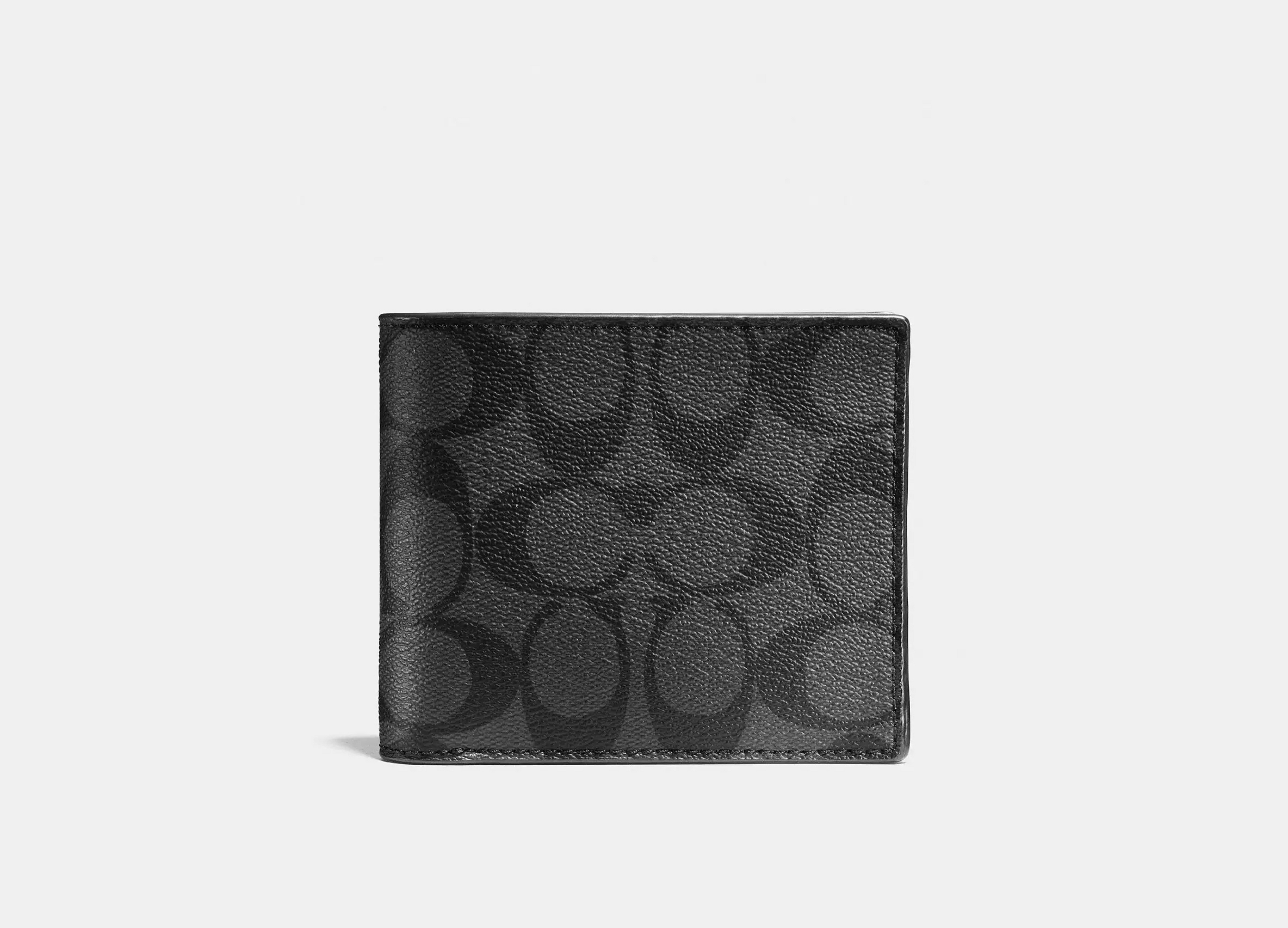 Coach 3 In 1 Wallet In Signature Canvas -  Signature canvas/Black/Black/Oxblood