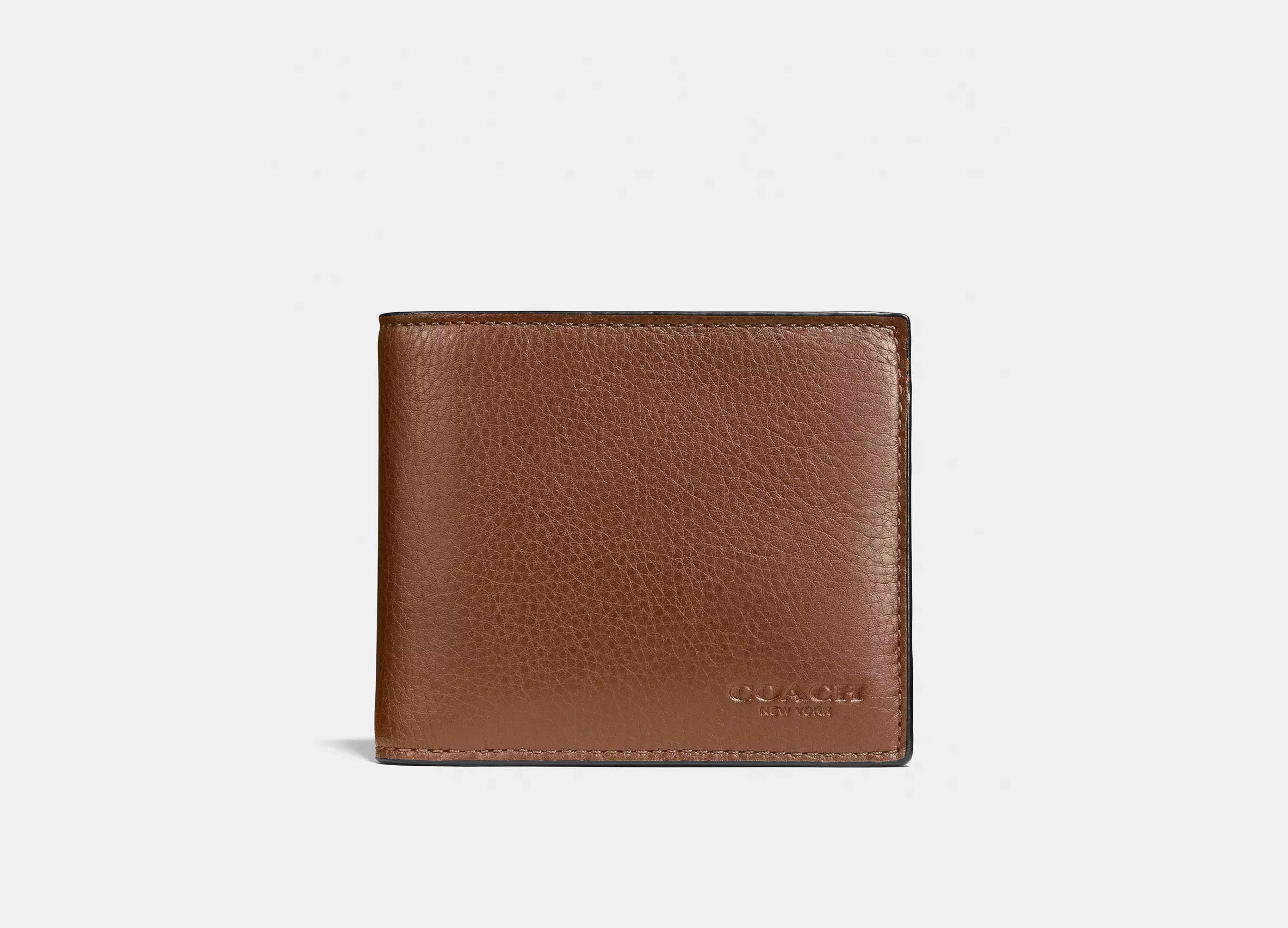 Coach 3 In 1 Wallet In Signature Canvas -  Smooth leather/Dark Saddle