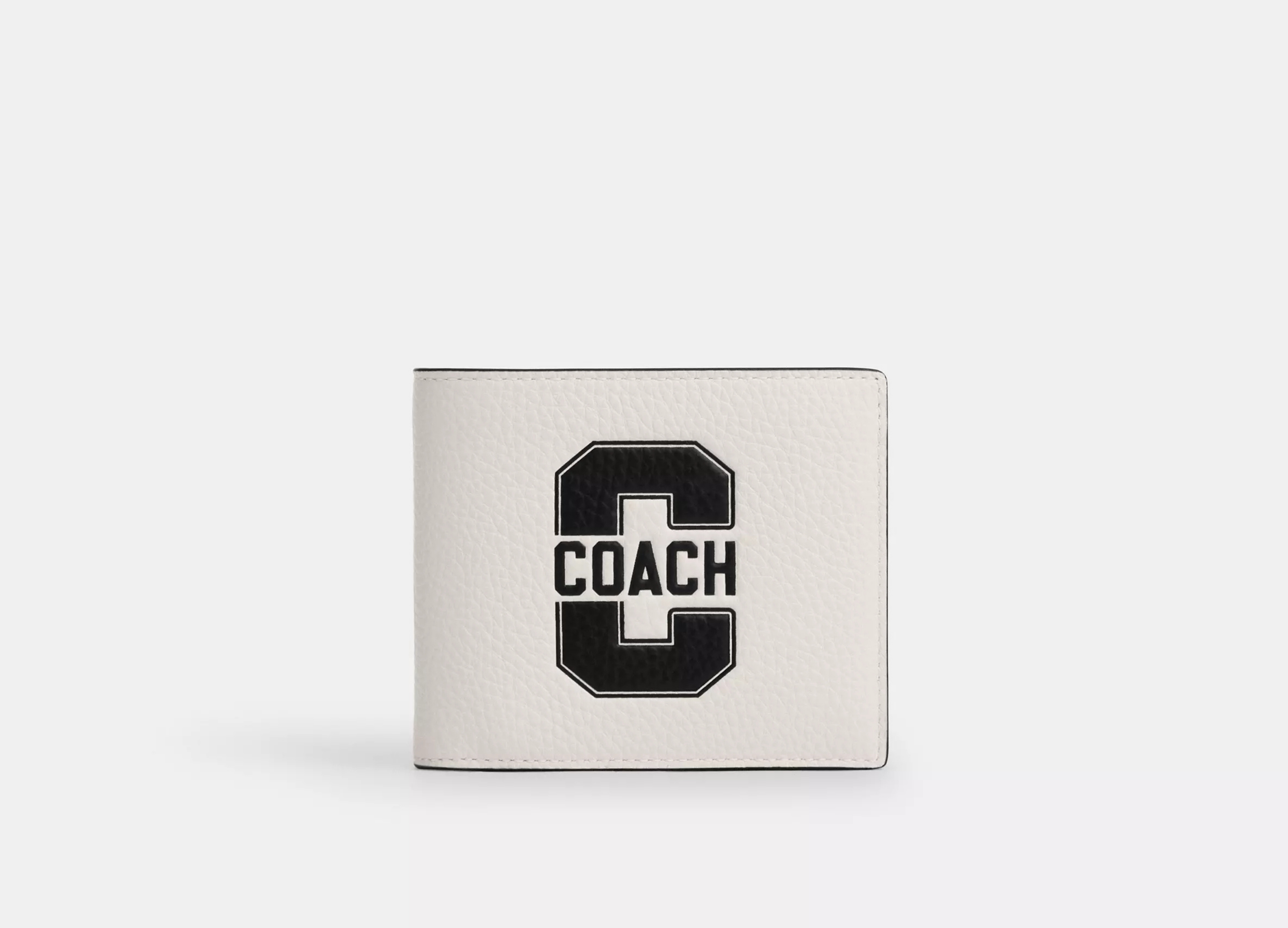 Coach 3 In 1 Wallet In Signature Canvas -  Pebbled Leather/Chalk & Black