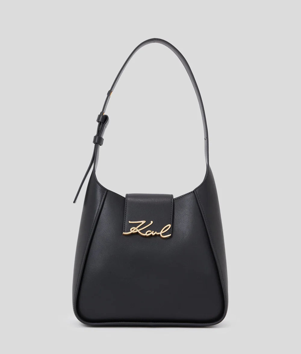 KarlLagerfeld Ksignature Hobo Bag Black