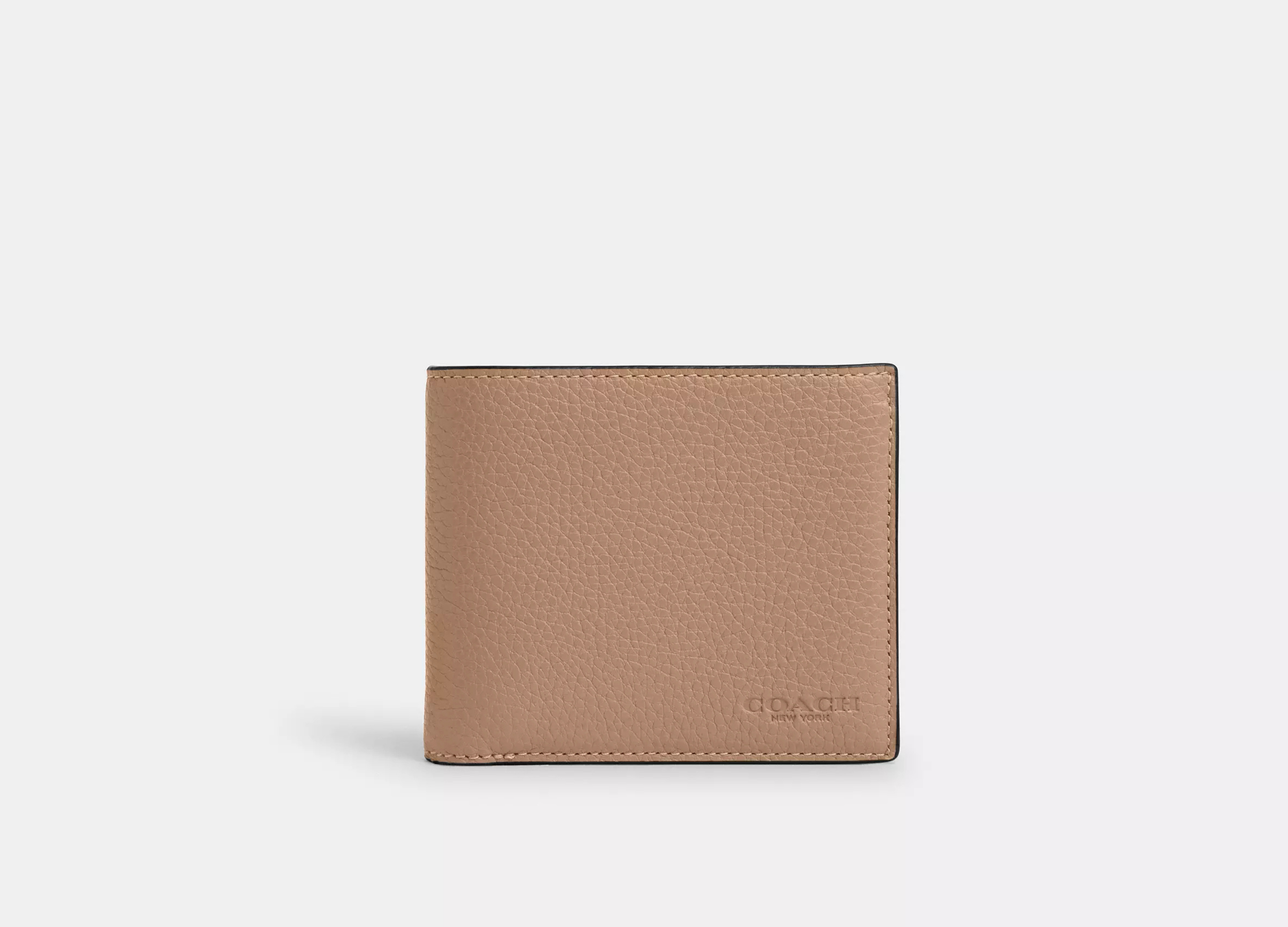 Coach 3 In 1 Wallet In Signature Canvas -  Pebbled leather/Taupe