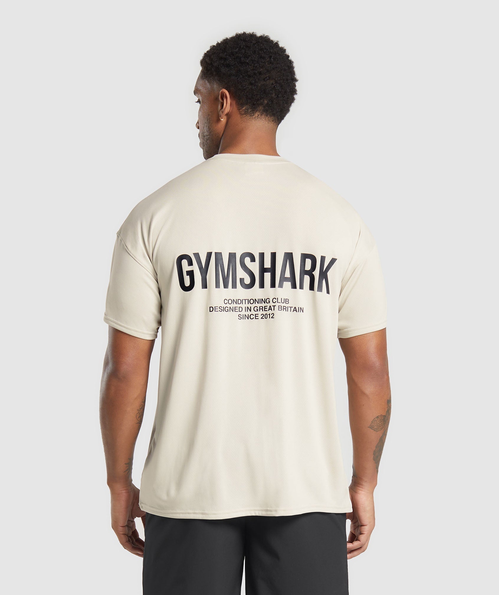 Gymshark Conditioning Club Oversized T-Shirt 'Pebble Grey'