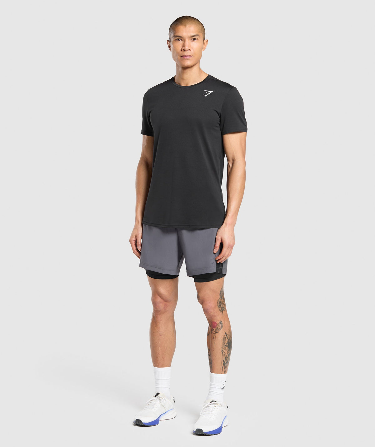 Gymshark Sport 7" 2-in-1 Shorts 'Dark Grey/Black'