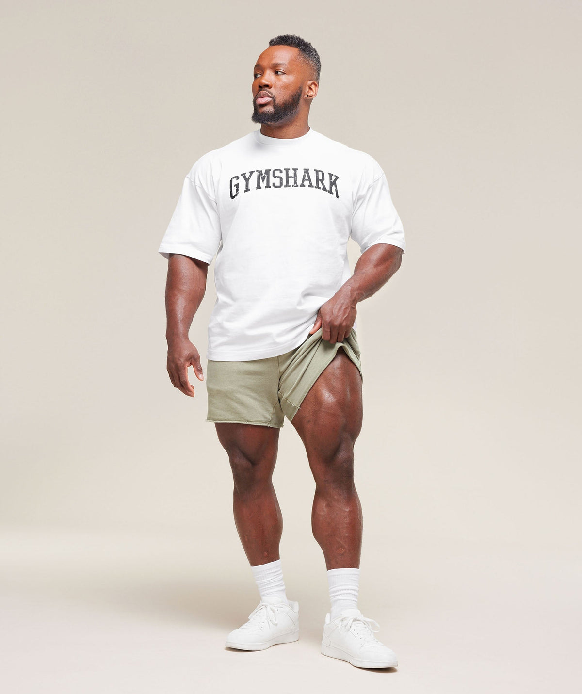 Gymshark Heritage 5" Shorts 'Stone Grey'