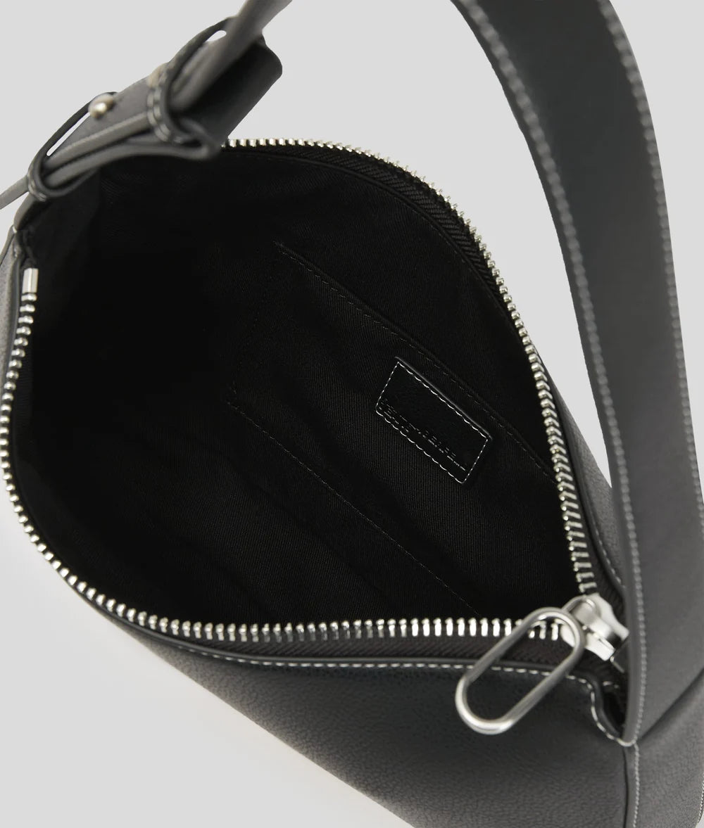 KarlLagerfeld Metal Logo Shoulder Bag Black