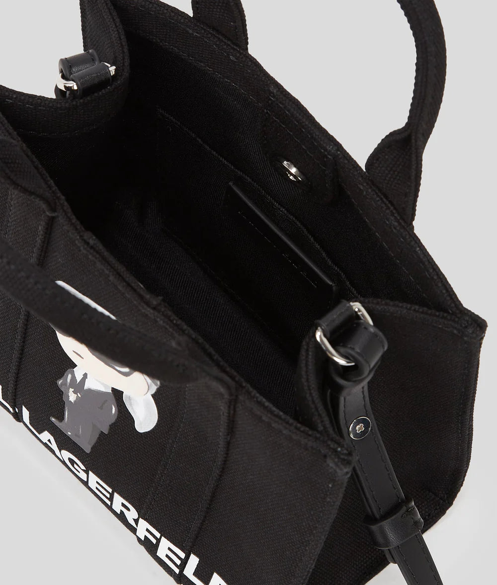 KarlLagerfeld Ikon Mini Tote Bag Black